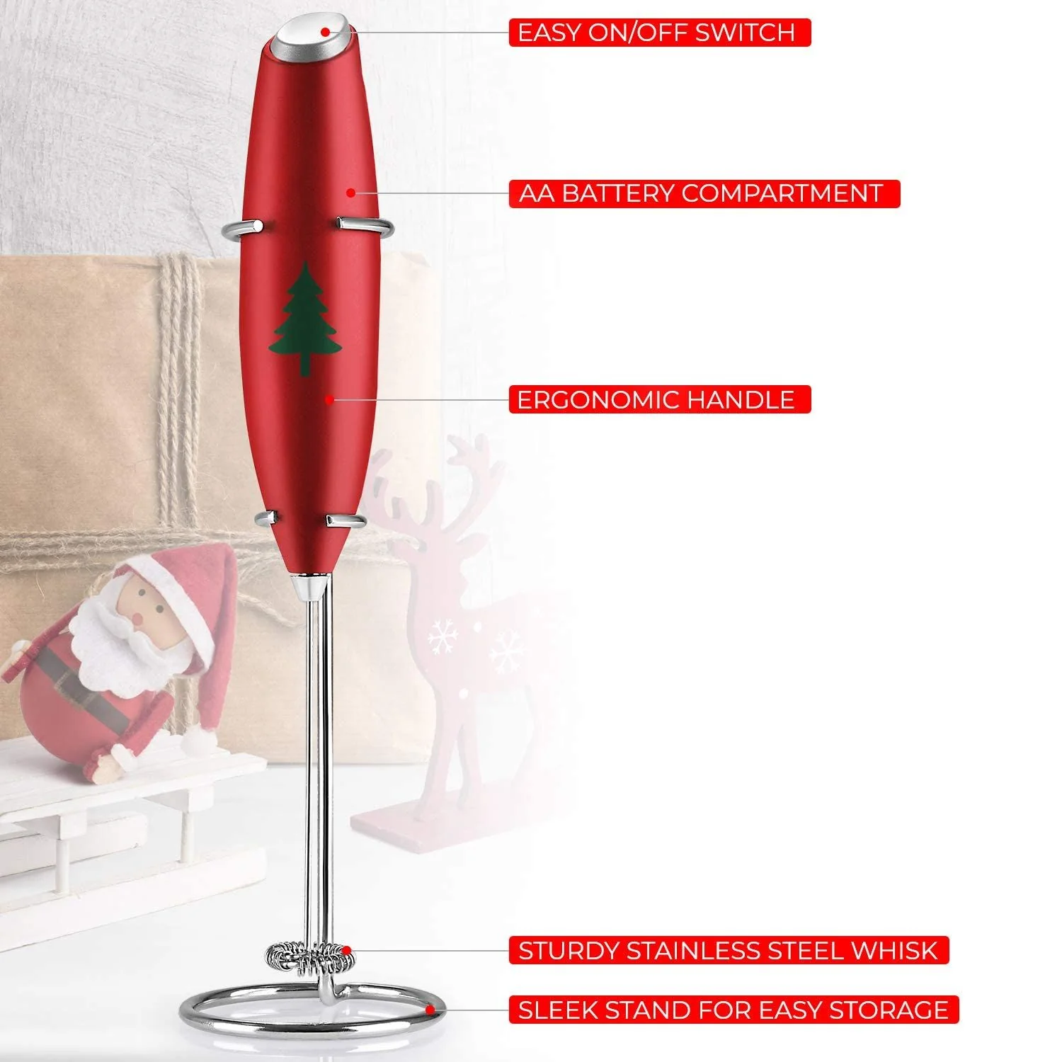 Milk Frother (Christmas Edition) - Image 5