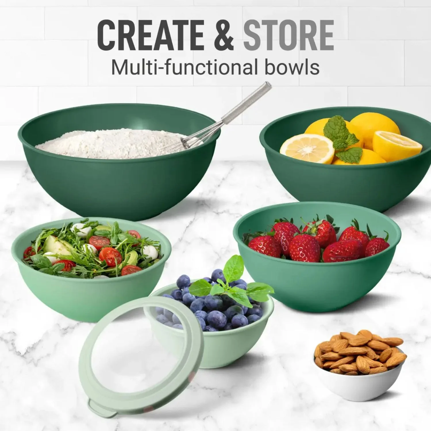 Mixing Bowls Set with Lids - Image 6