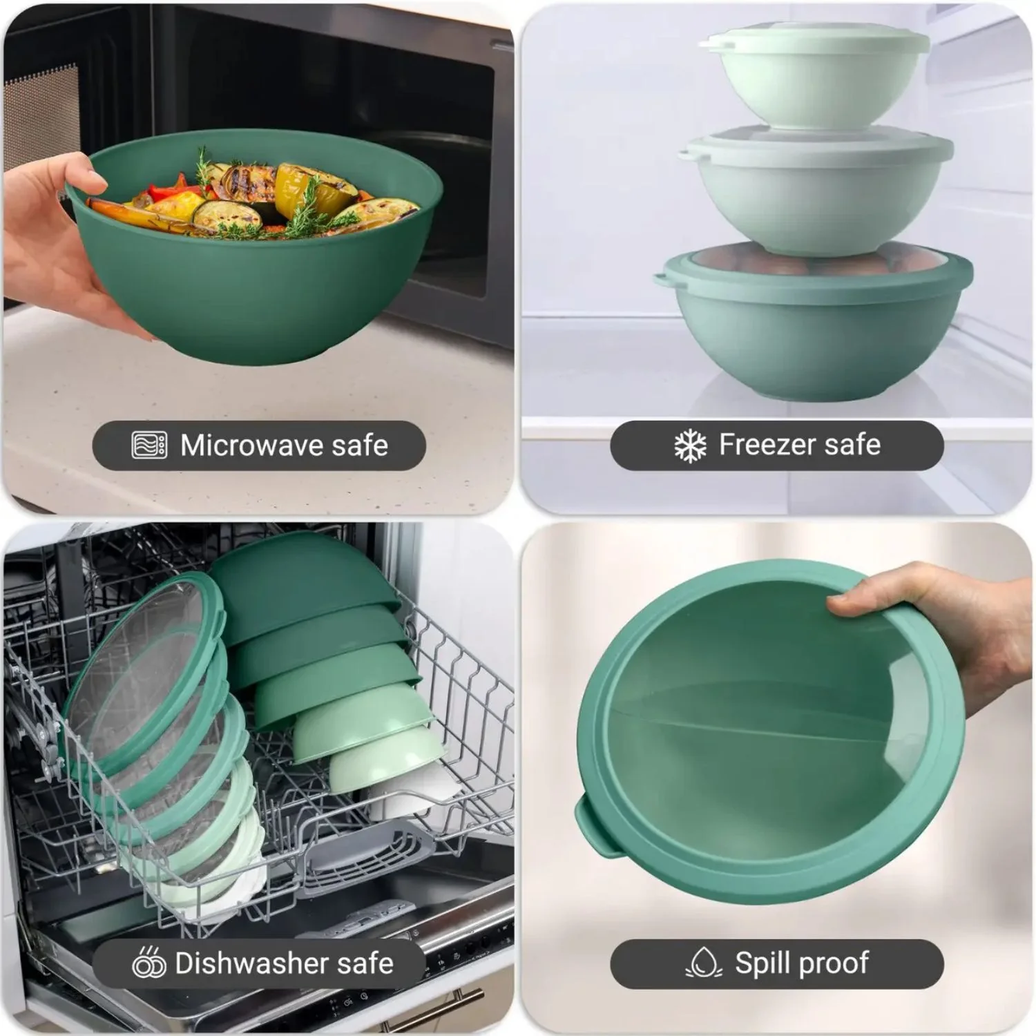 Mixing Bowls Set with Lids - Image 8