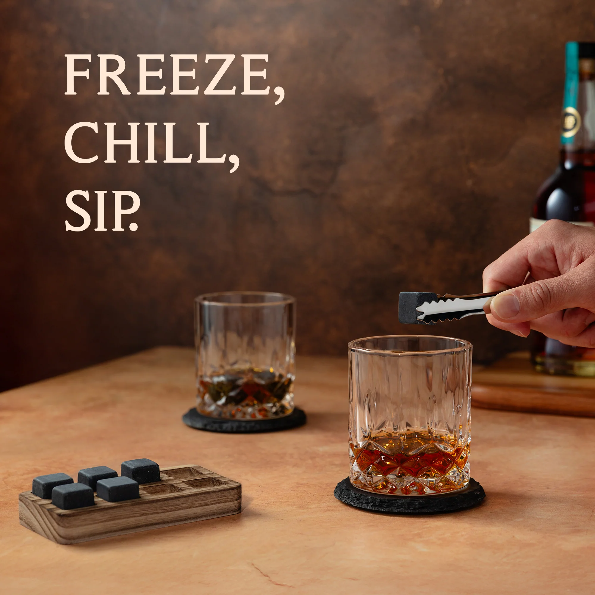 15-Piece Whiskey Glass & Stones Set - Image 4