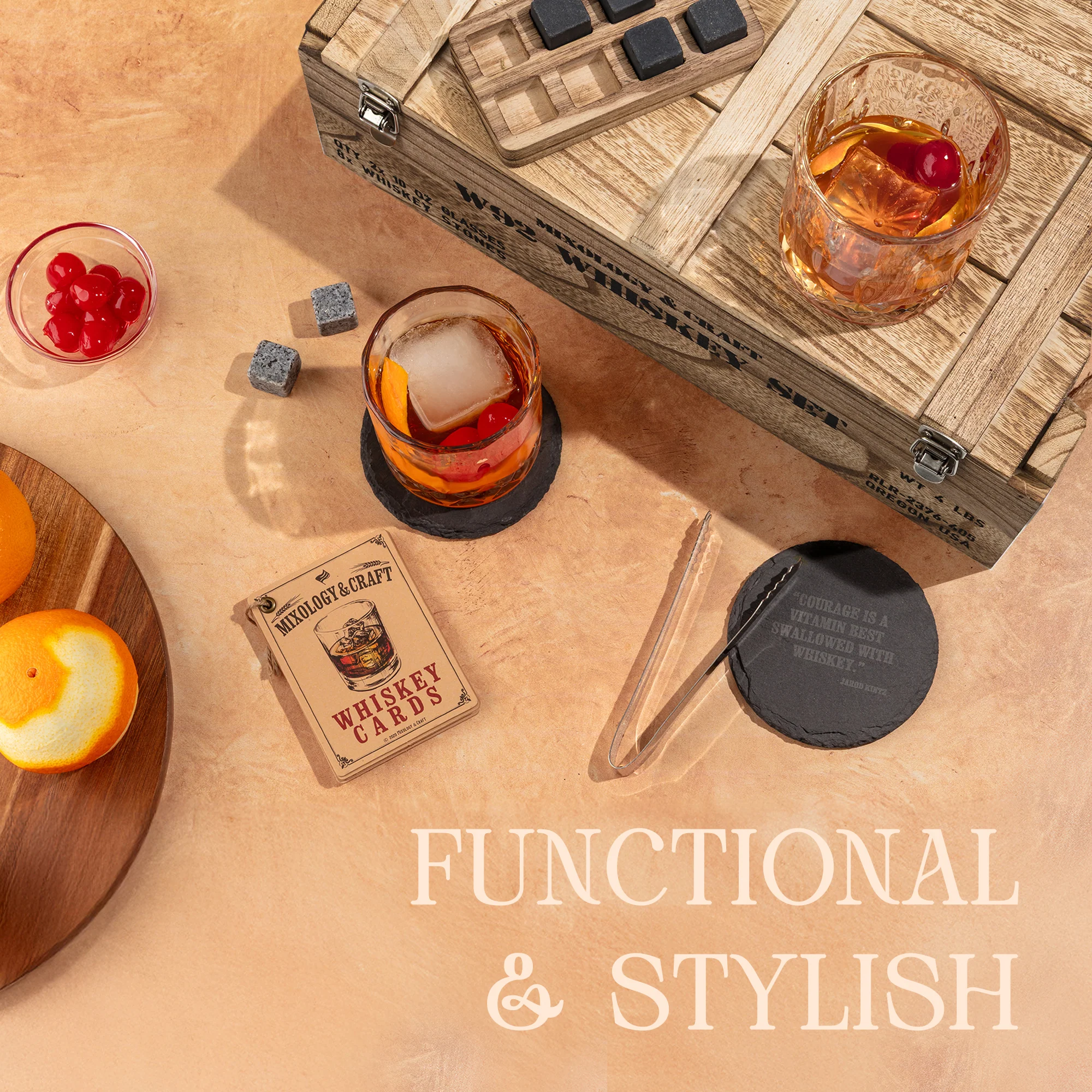 15-Piece Whiskey Glass & Stones Set - Image 7