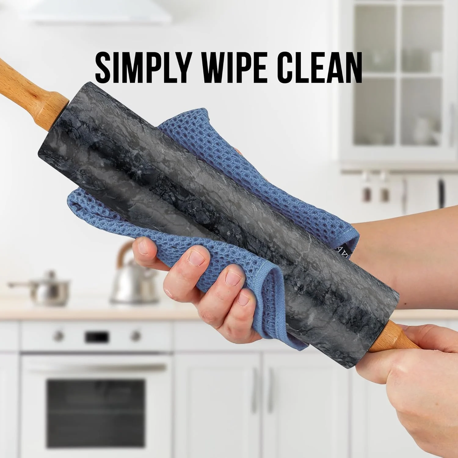 17-Inch Marble Rolling Pin With Stand - Image 7