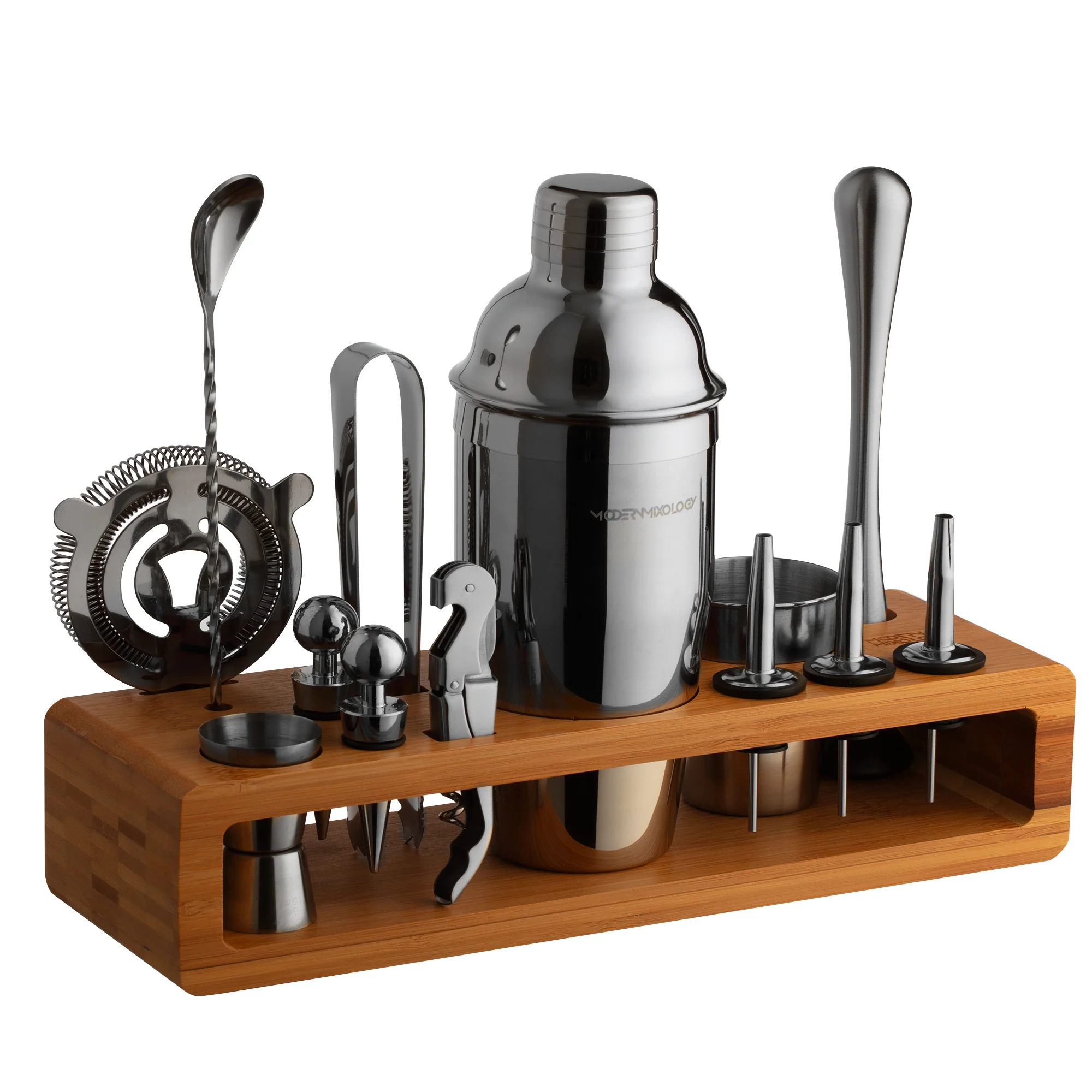 23-Piece Cocktail Shaker Set with Stand