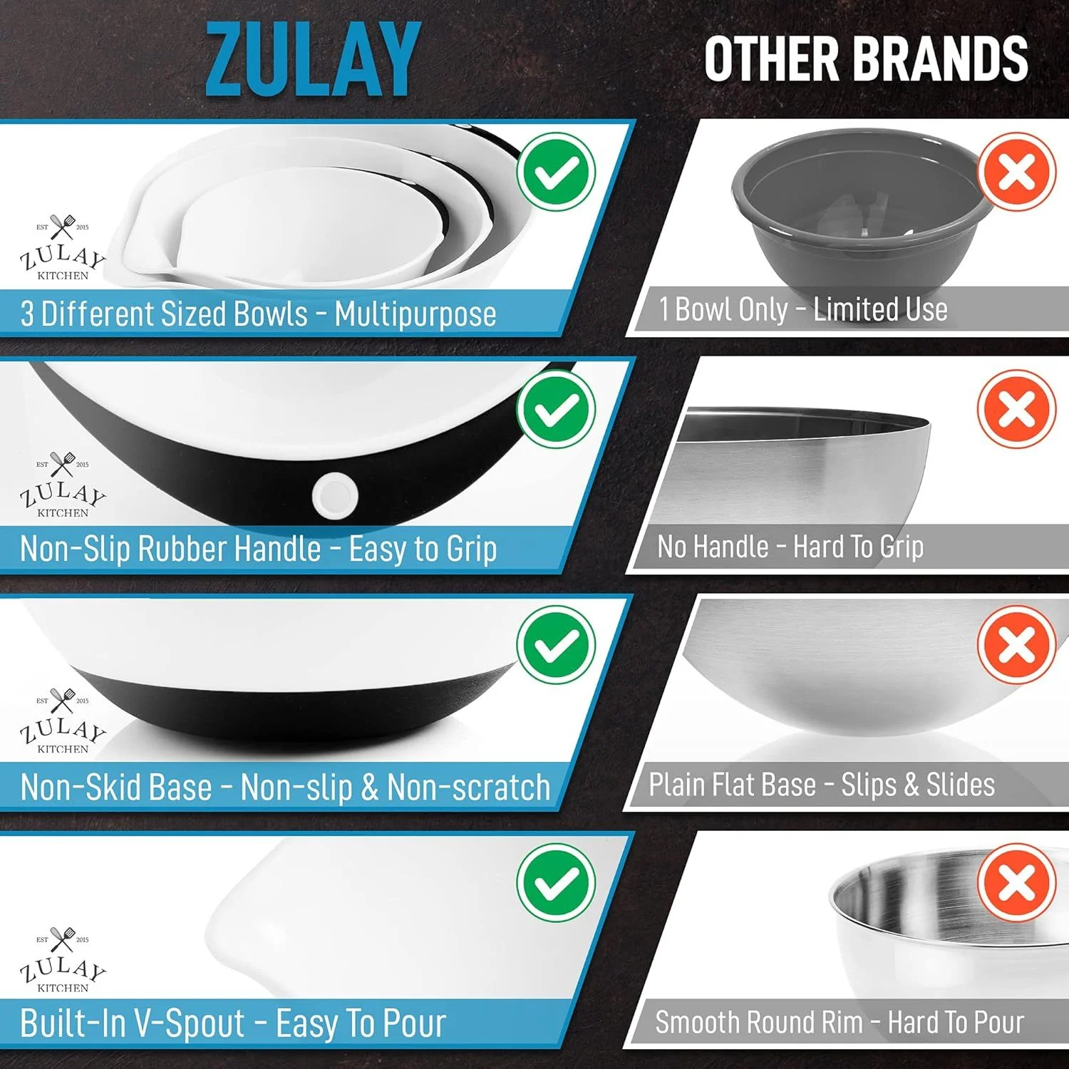 3-Piece Plastic Mixing Bowl Set - Image 7