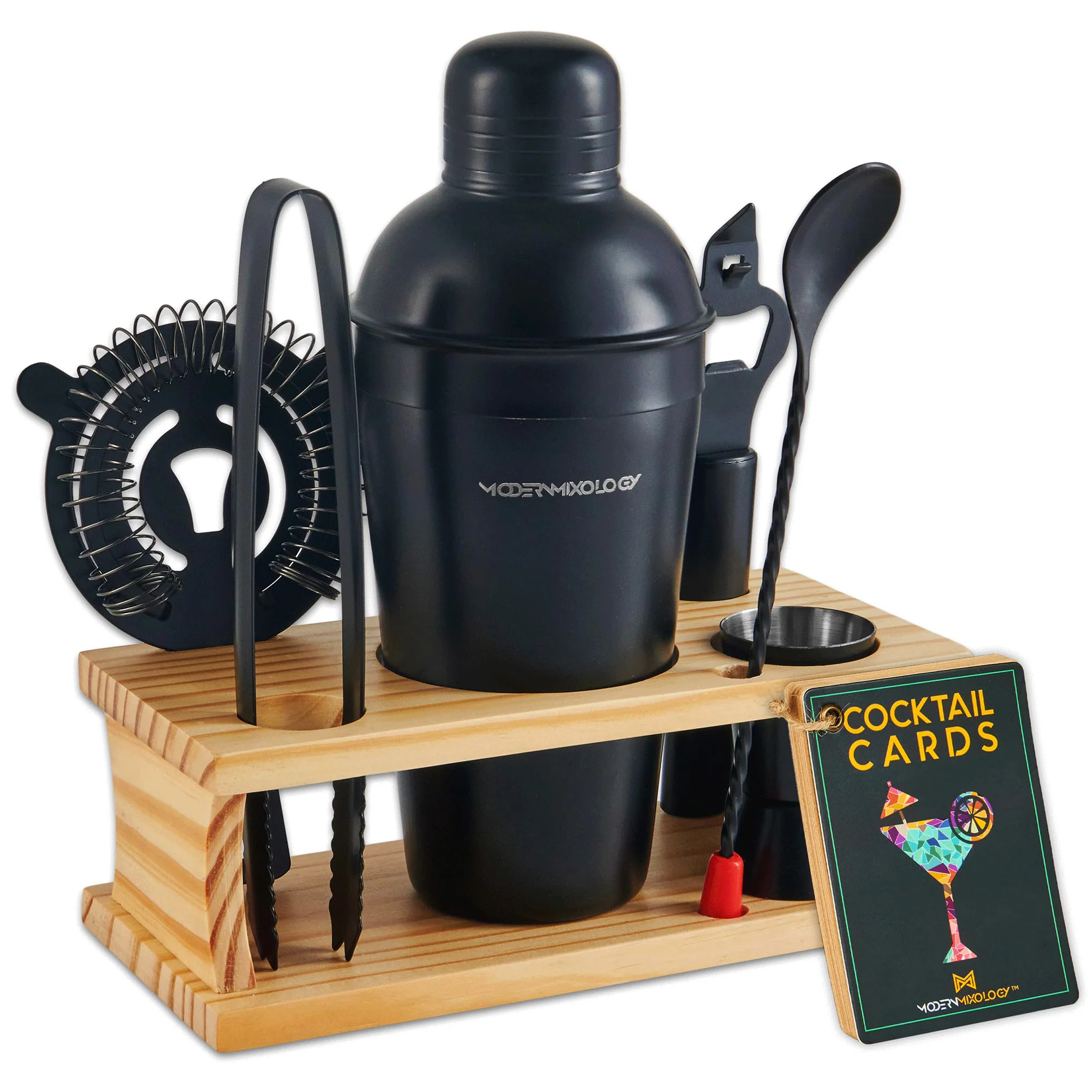 Bartender Kit with Wood Stand | 8-Piece - Image 11