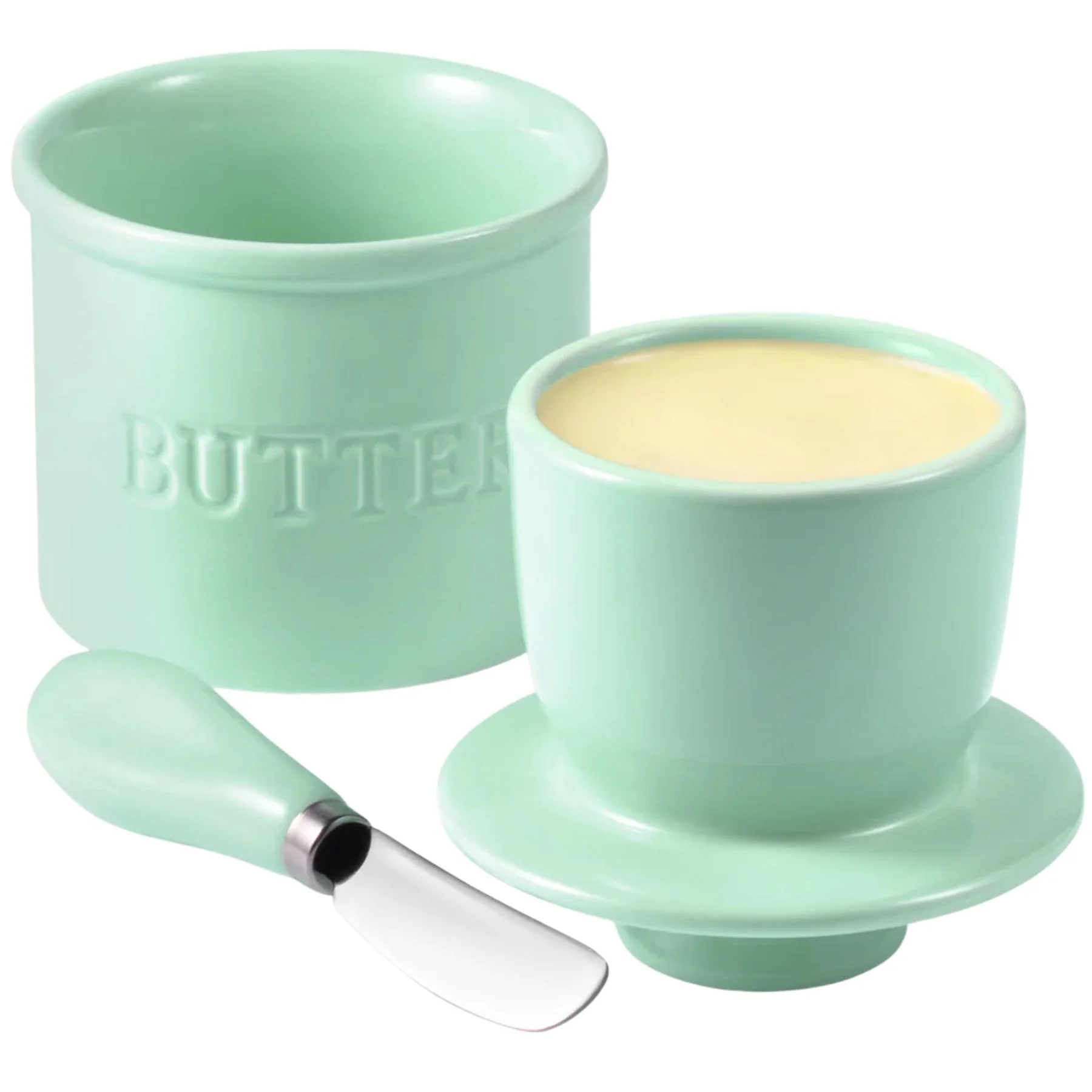 Ceramic Butter Crock Set - Image 13