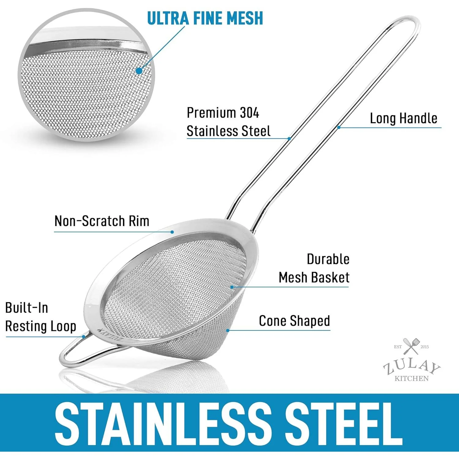Cone Shaped Cocktail Strainer - Image 3