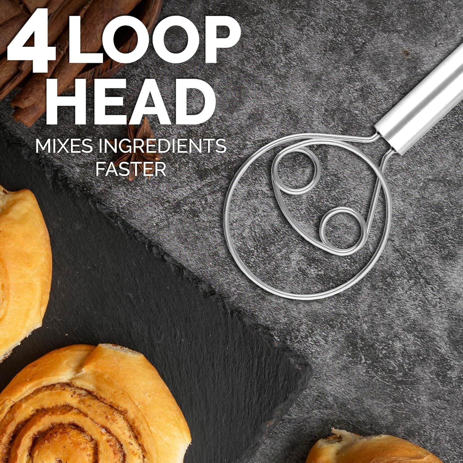 Danish Dough Whisk Stainless Steel - Image 5