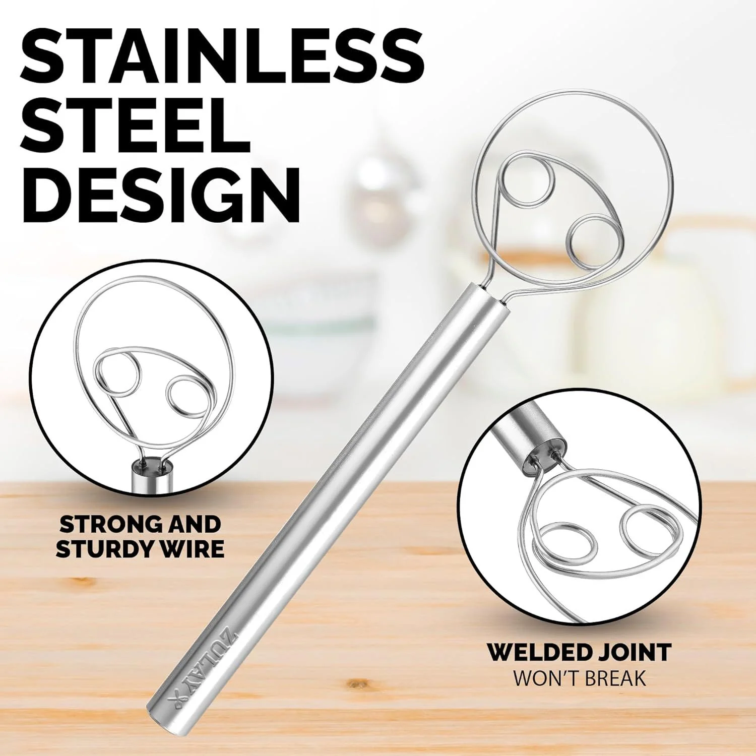 Danish Dough Whisk Stainless Steel - Image 7