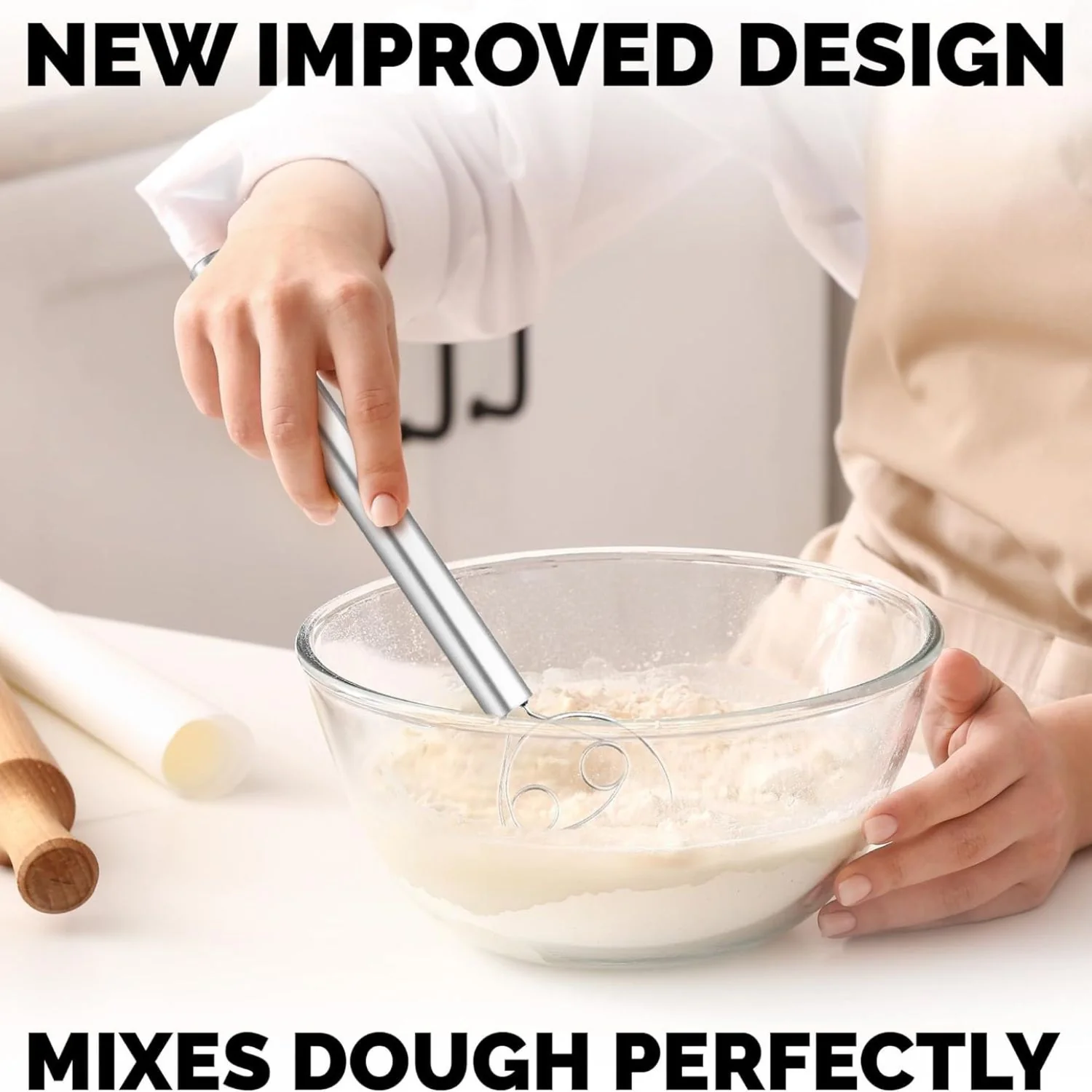 Danish Dough Whisk Stainless Steel - Image 8
