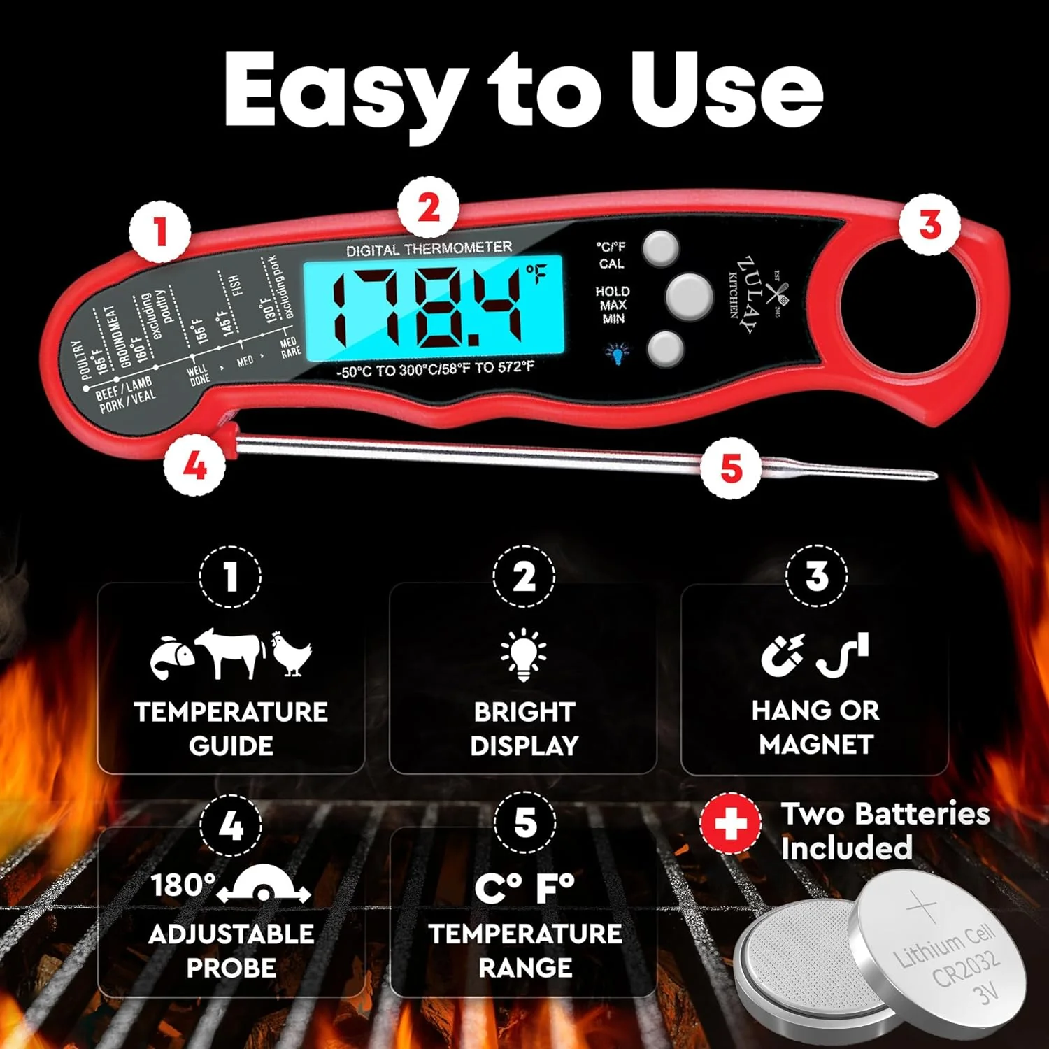 Digital Food Thermometer - Image 5