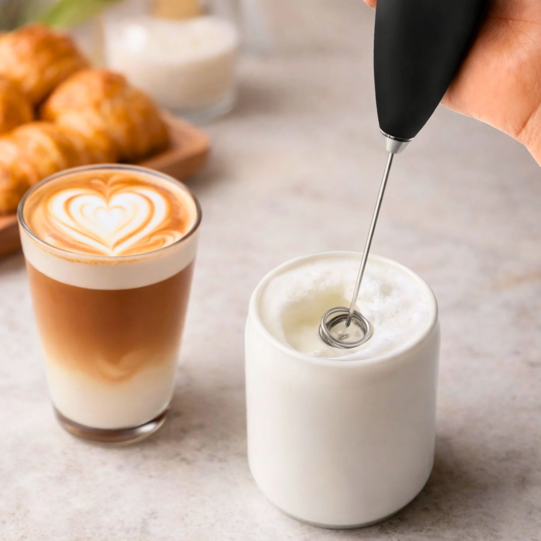 Double Whisk Milk Frother - Image 3
