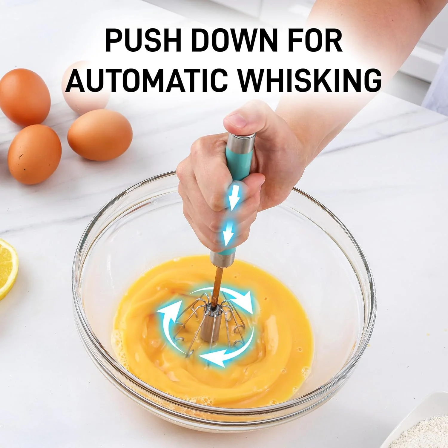 Egg Beater Push Whisk - Image 3