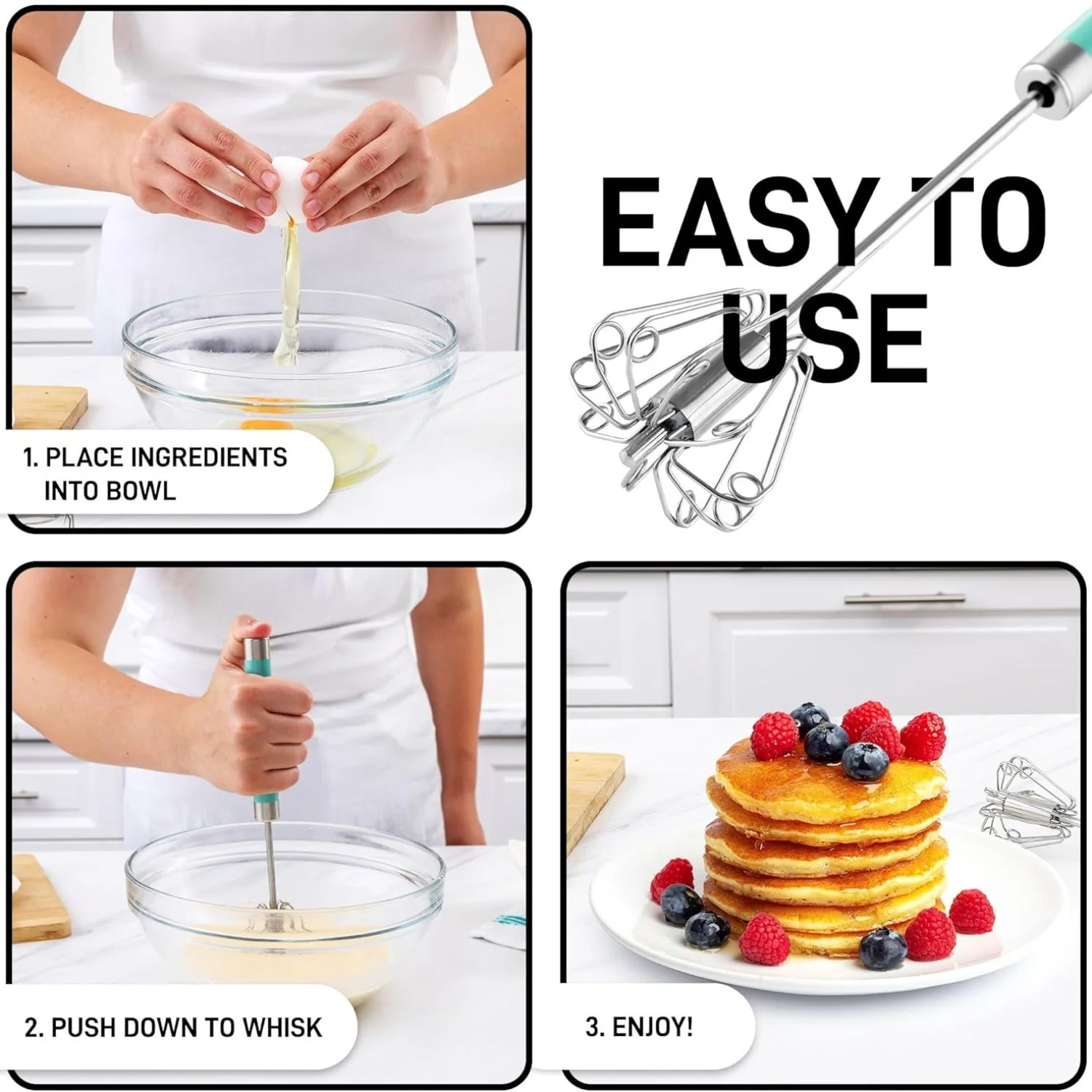 Egg Beater Push Whisk - Image 5