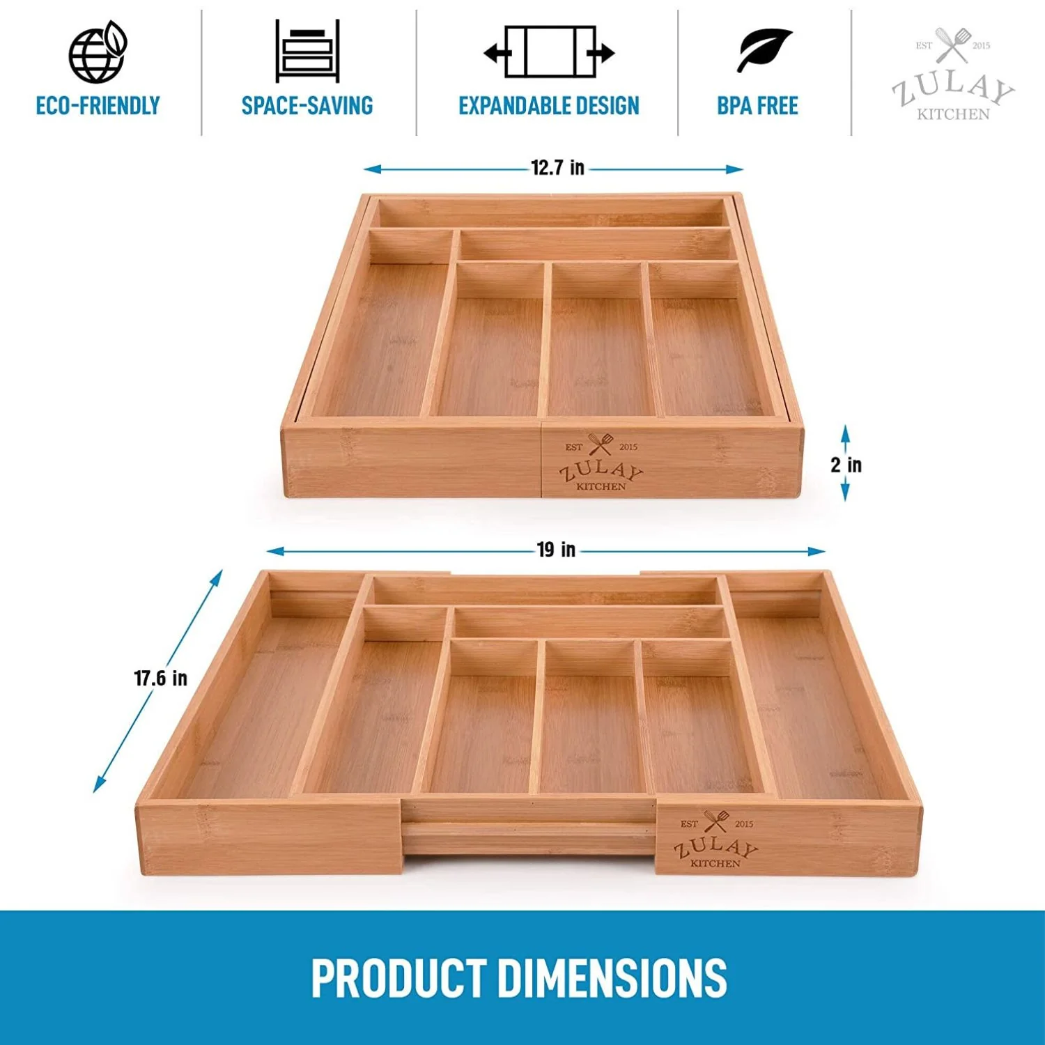 Expandable Kitchen Drawer Organizer - Image 3