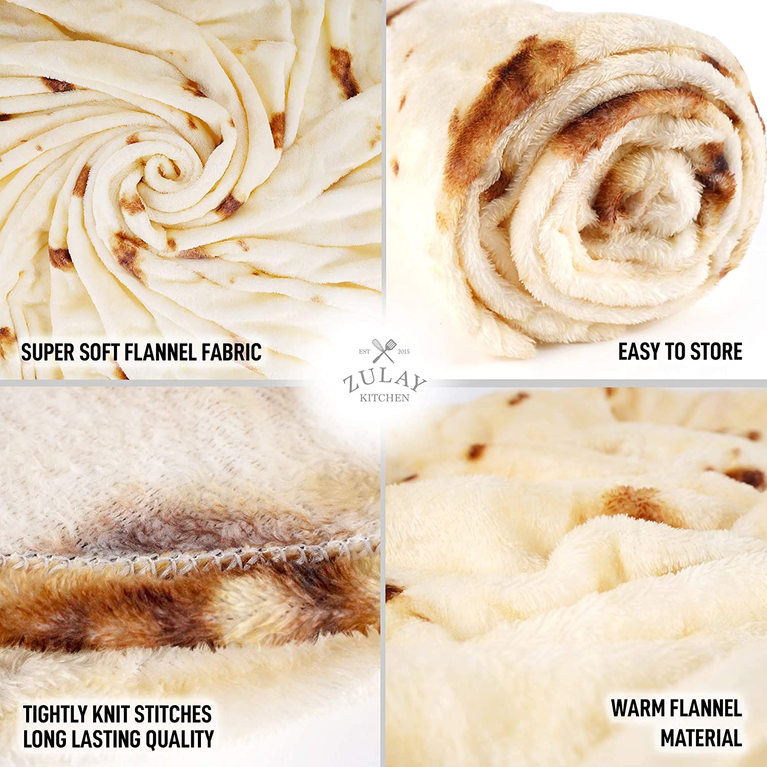 Tortilla Blanket - 71in with Drawstring Bag - Image 7