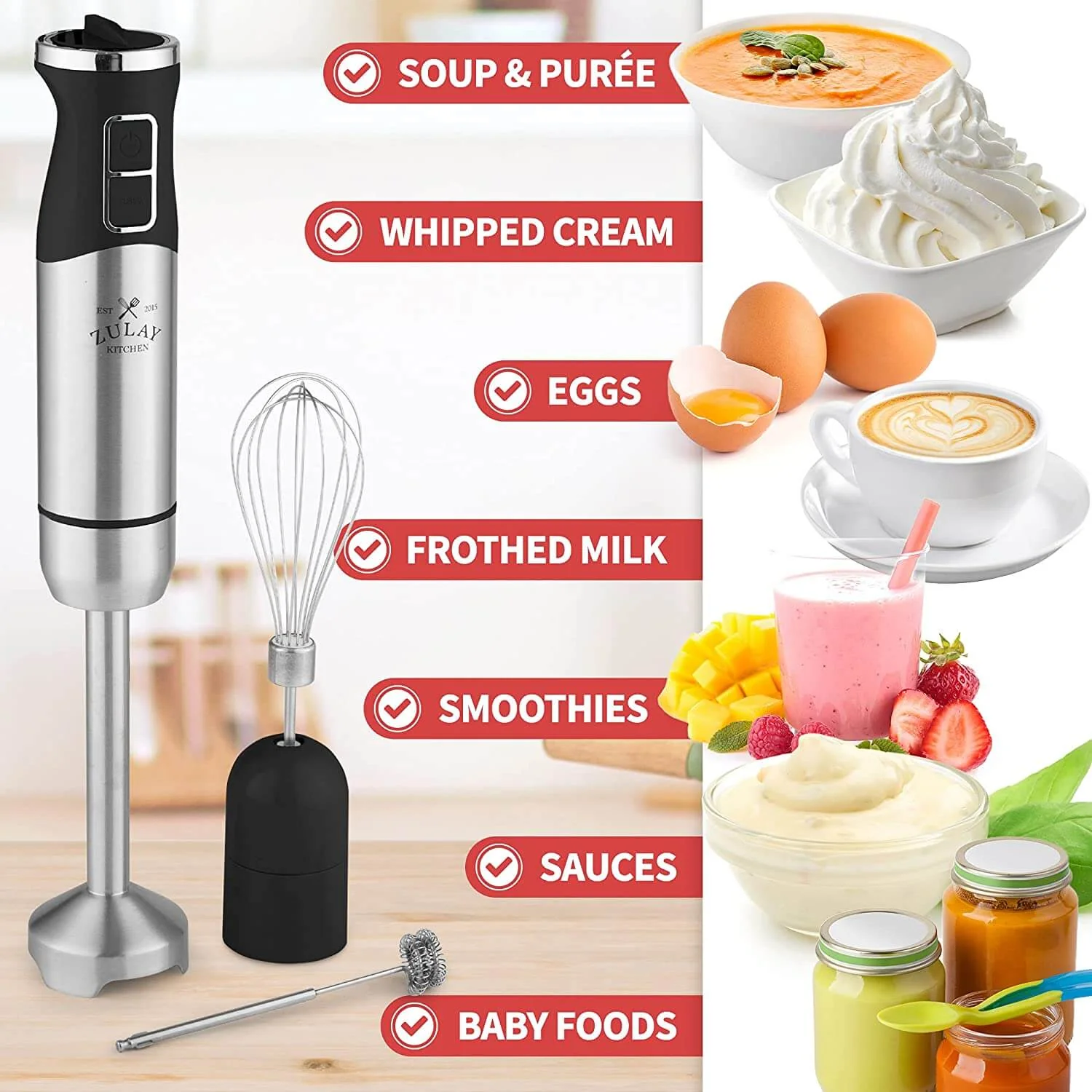 Immersion Blender – 500W Handheld Mixer - Image 5