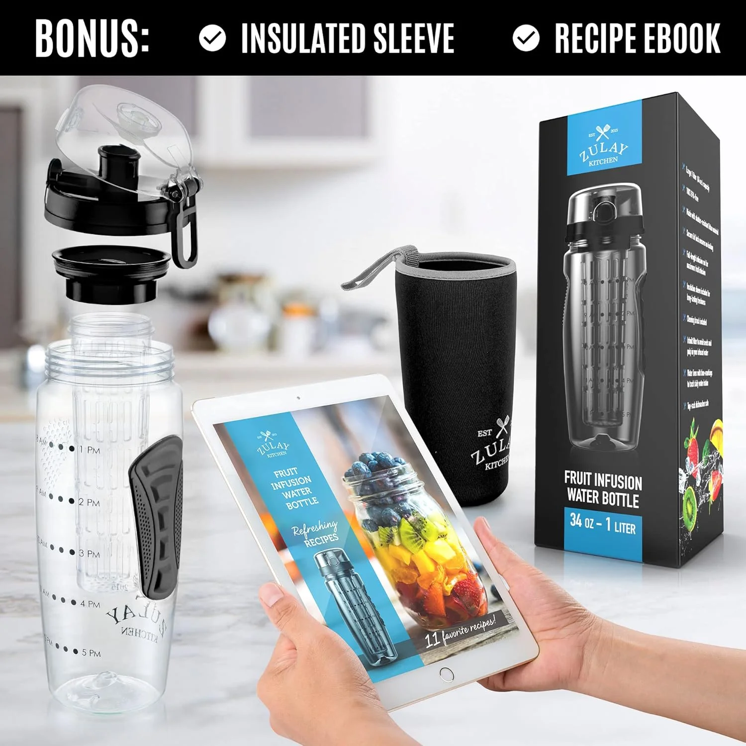 Fruit Infuser Water Bottle - Image 3