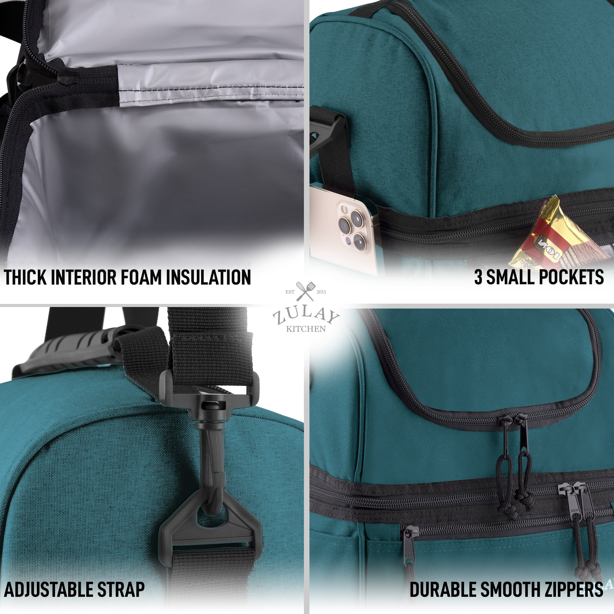 2-Compartment Lunch Box Bag - Image 5