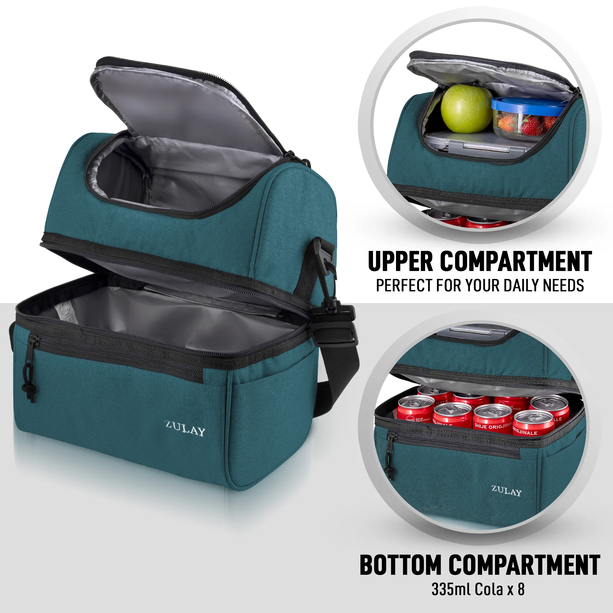 2-Compartment Lunch Box Bag - Image 8