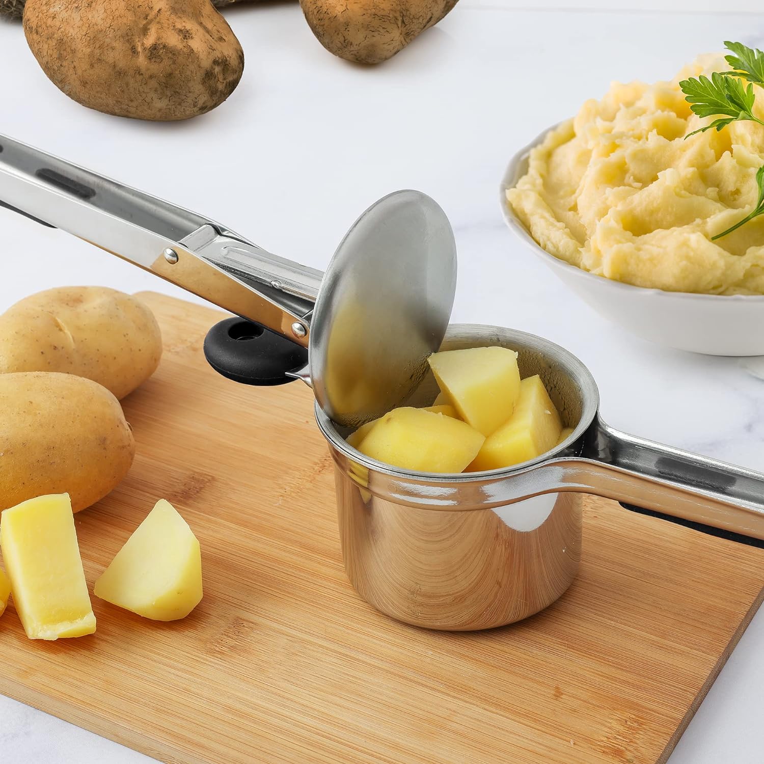 Stainless Steel Potato Ricer - Image 7