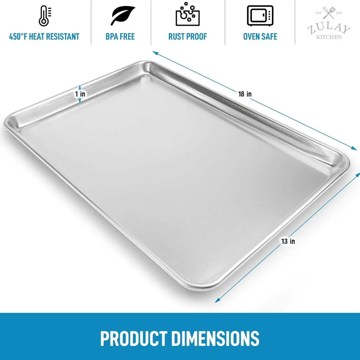 Aluminum Baking Pan - Half Sheet - Image 3