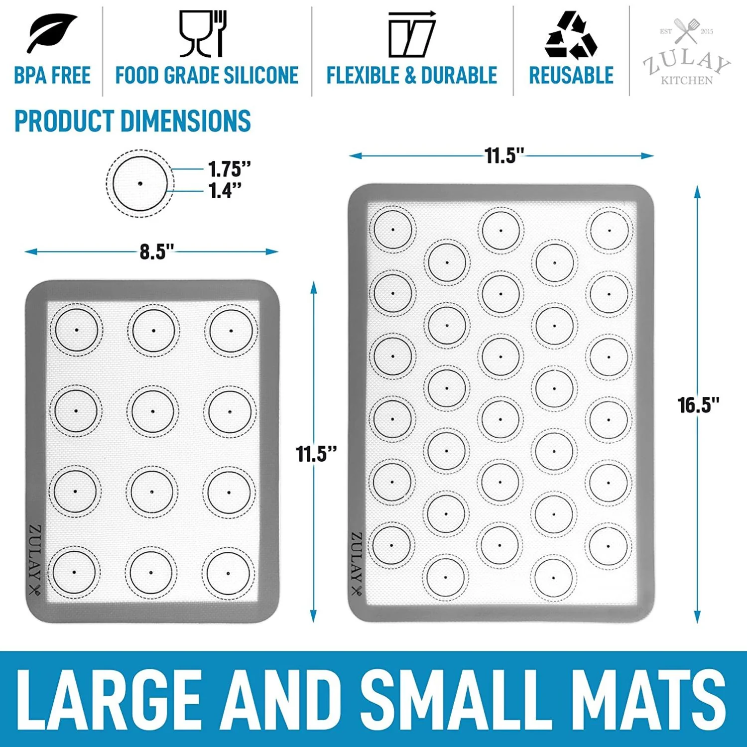Macaron Silicone Baking Mats - Image 3