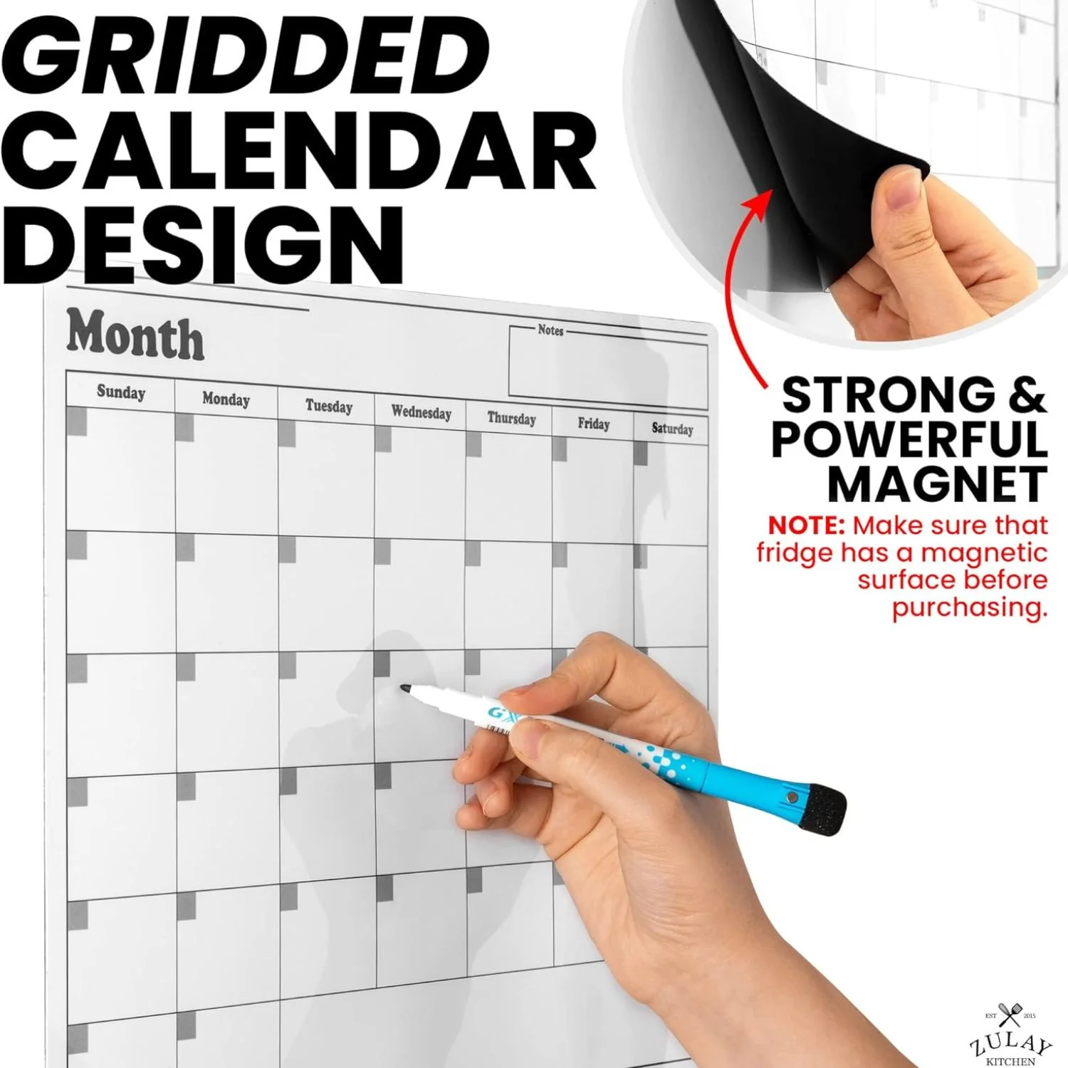 Magnetic Calendar Whiteboard Kit - Image 3