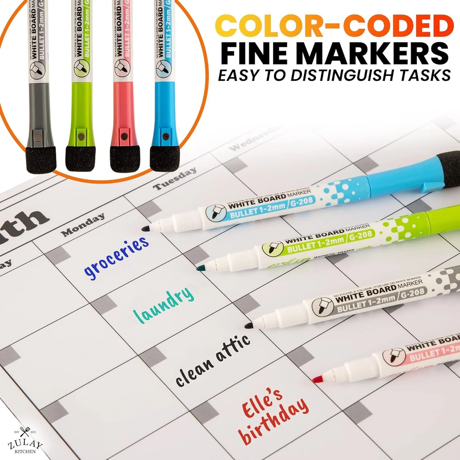 Magnetic Calendar Whiteboard Kit - Image 4