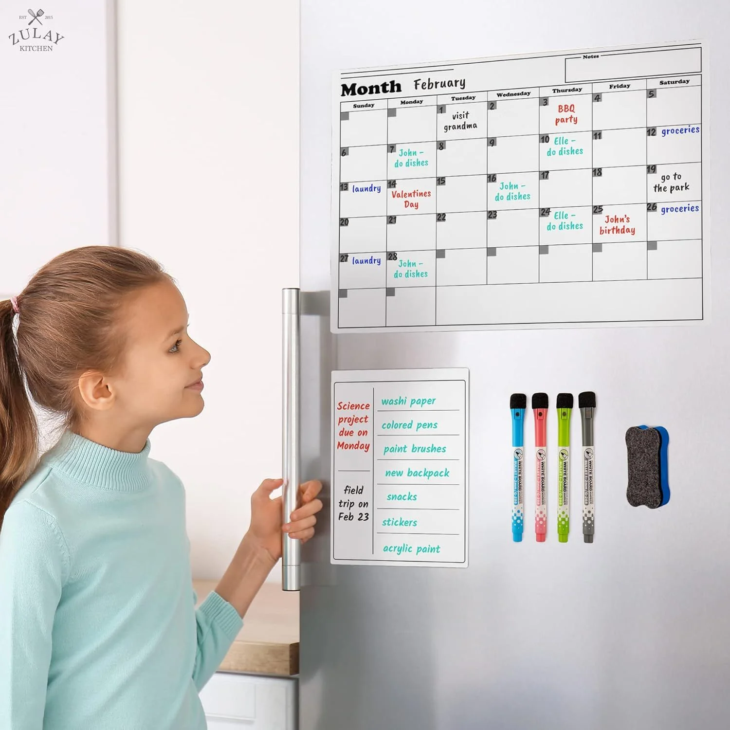 Magnetic Calendar Whiteboard Kit - Image 5