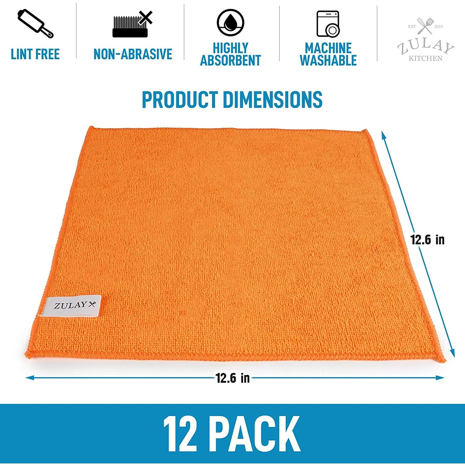 Microfiber Cleaning Cloths - 12 Pack - Image 3