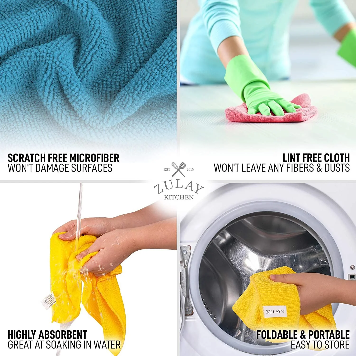 Microfiber Cleaning Cloths - 12 Pack - Image 4