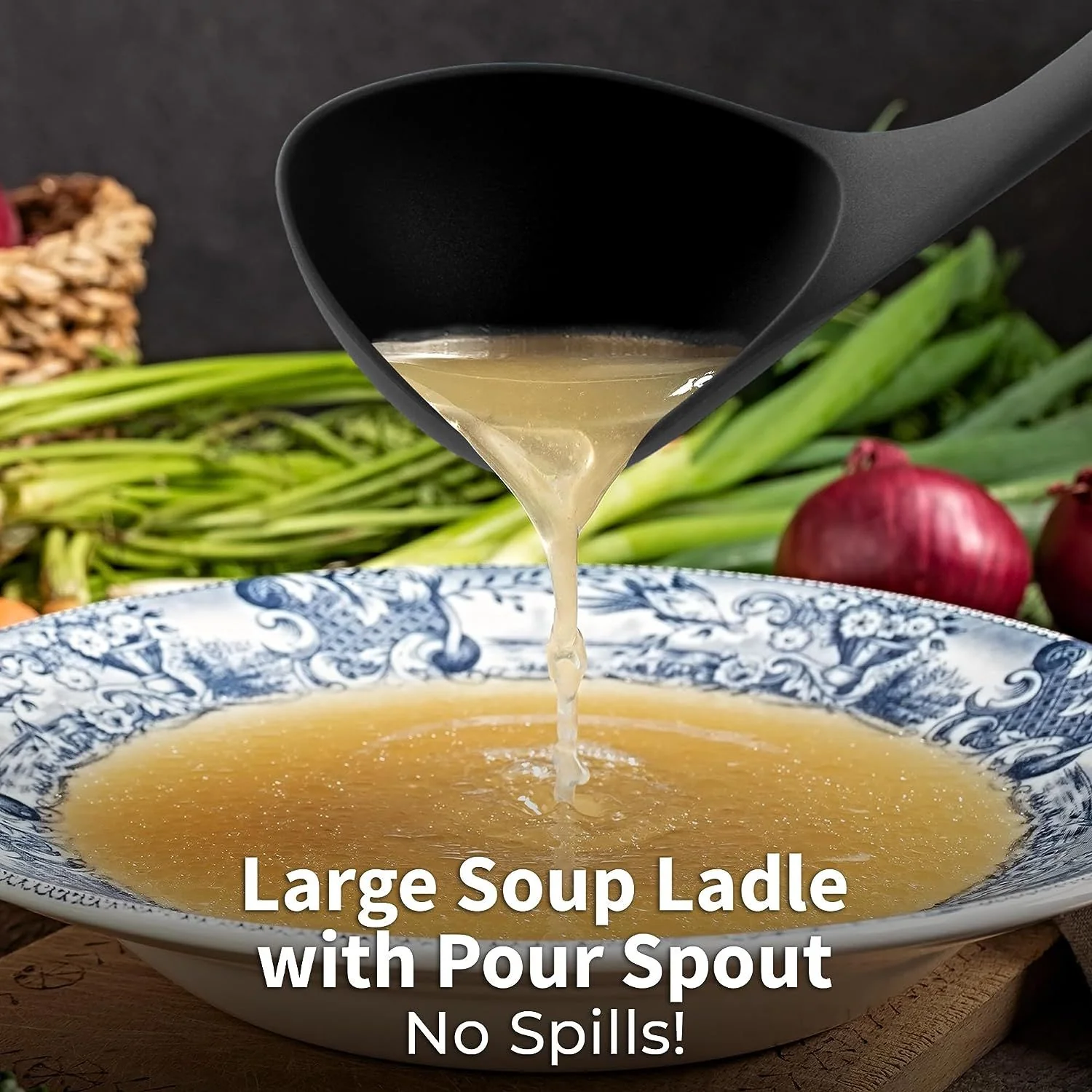 Nylon Soup Ladle Spoon - Image 4
