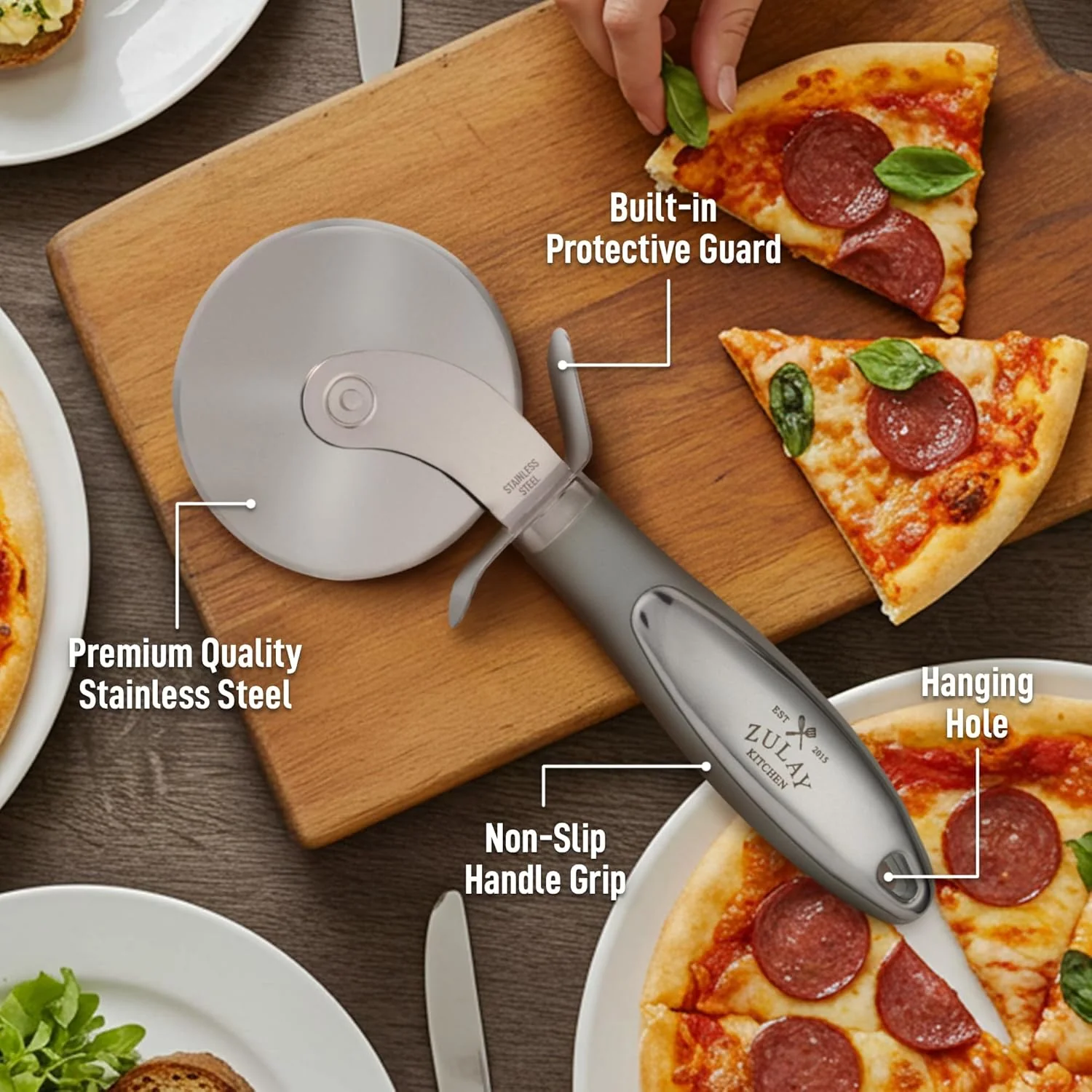 Pizza Slicer With Non-Slip Handle - Image 5