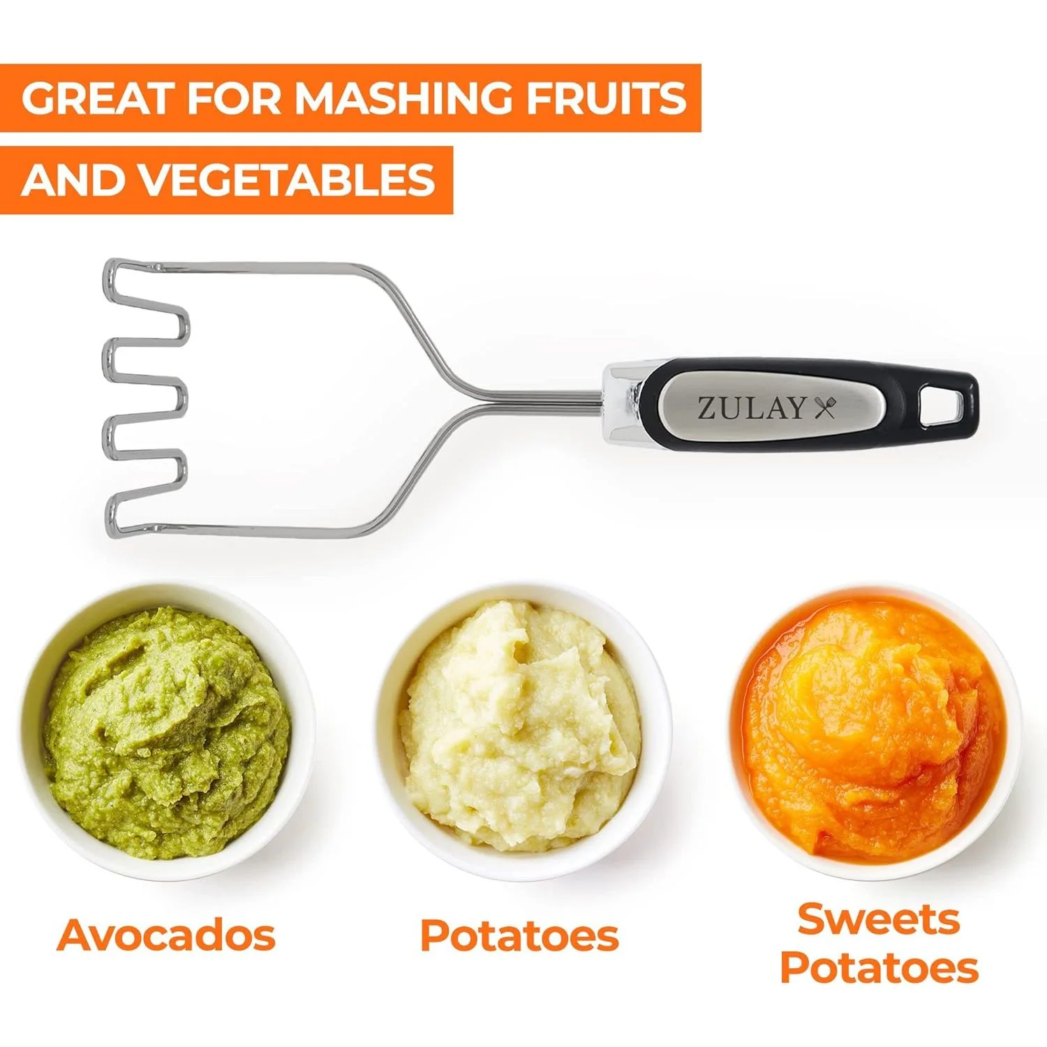 Stainless Steel Potato Masher - Image 5