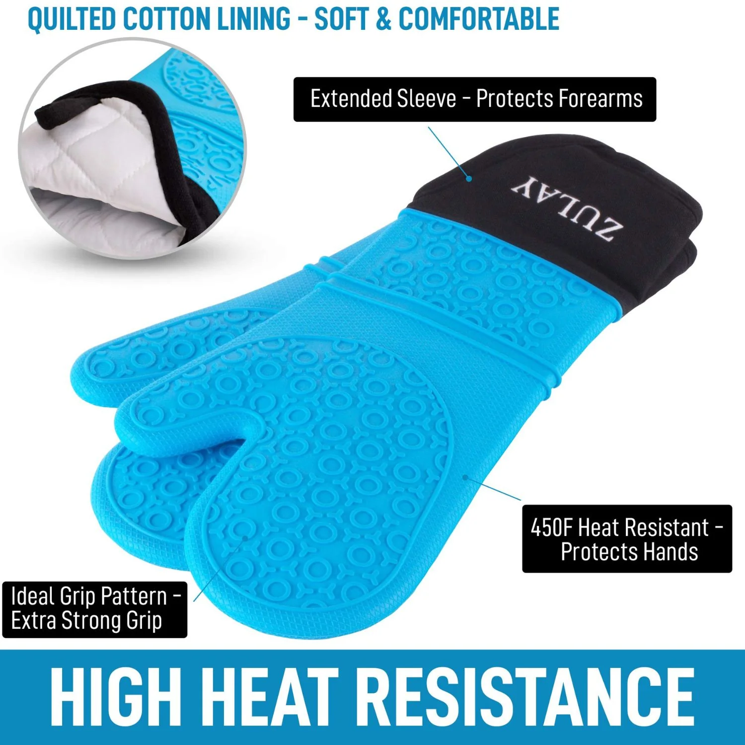 Silicone Oven Mitt Set - Image 3