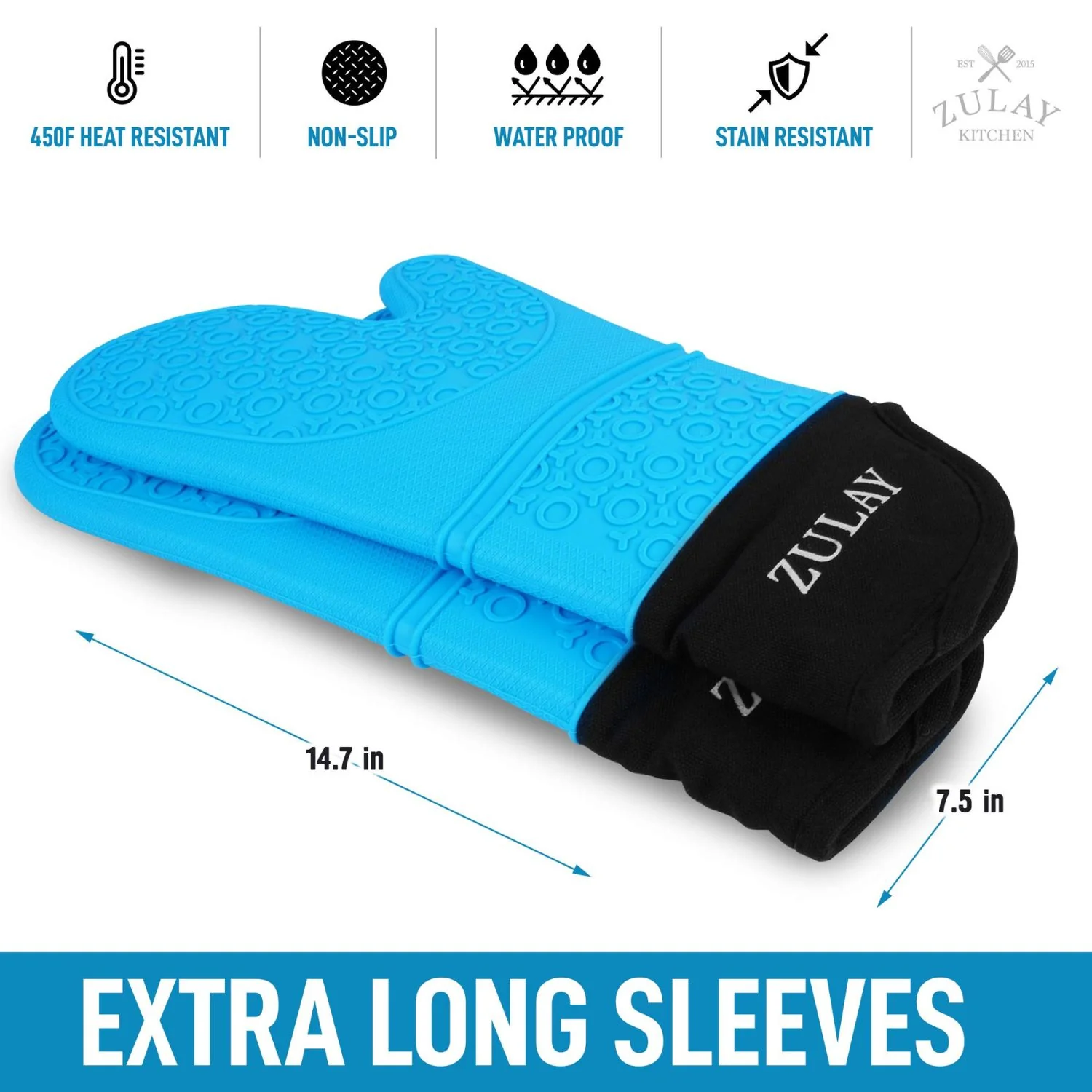 Silicone Oven Mitt Set - Image 4