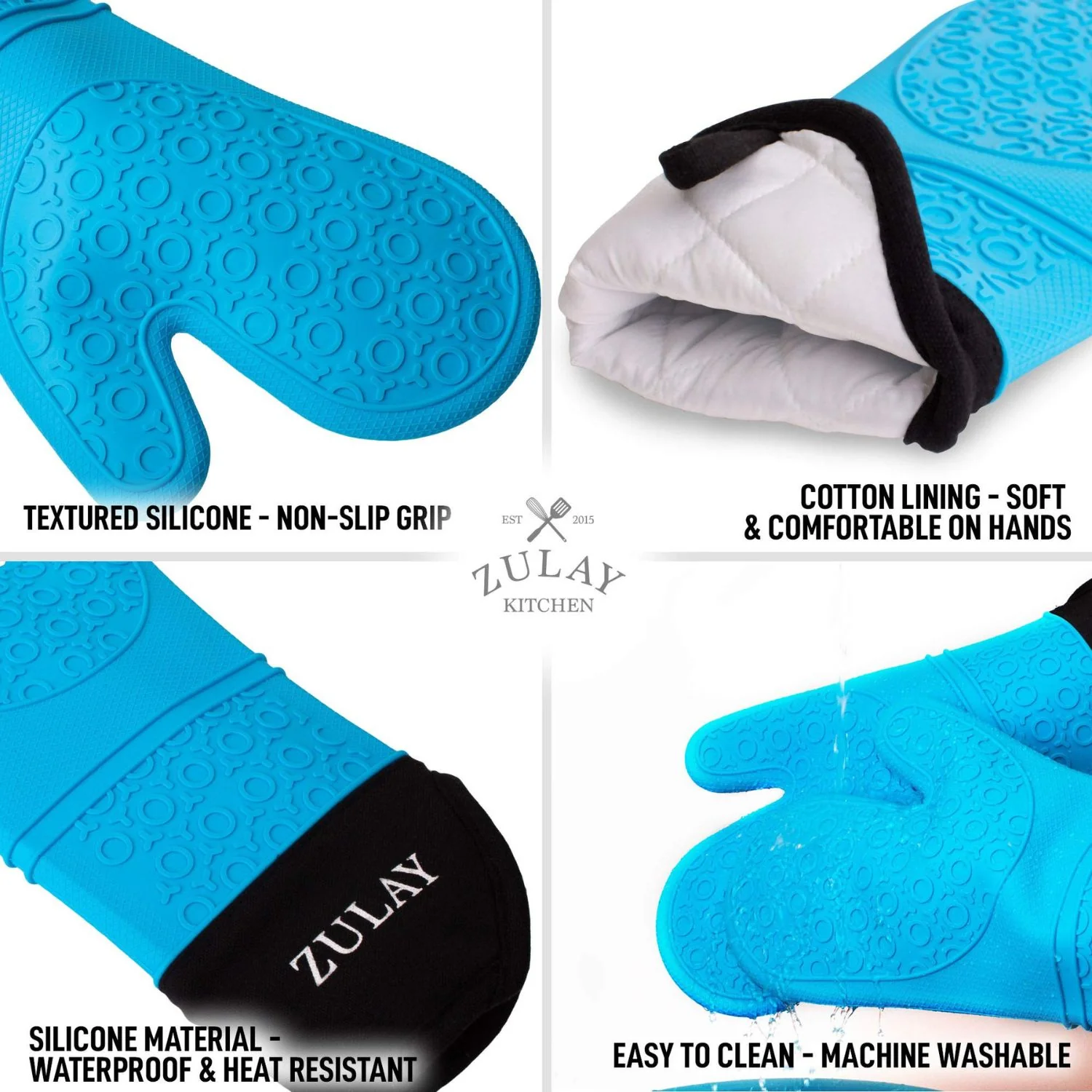 Silicone Oven Mitt Set - Image 5