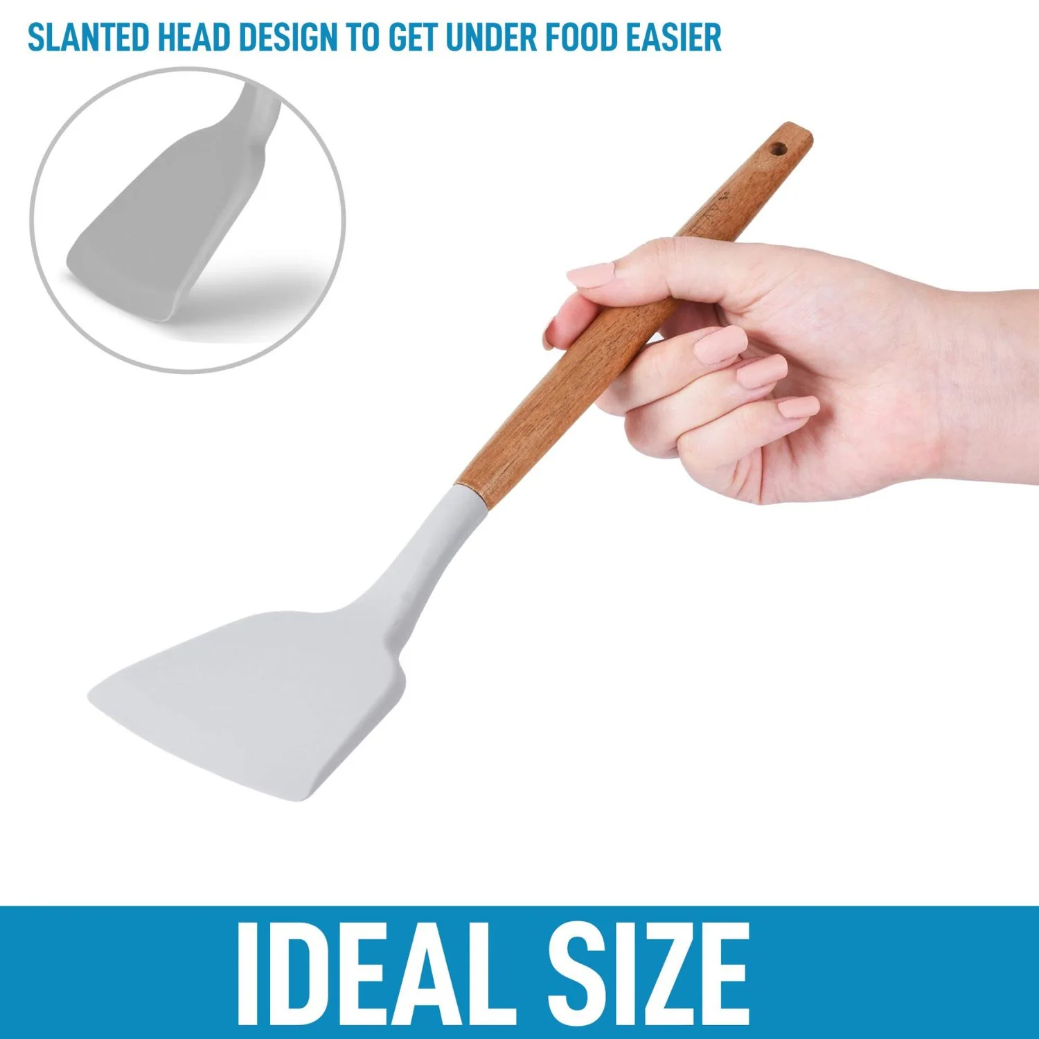 Silicone Spatula with Wooden Handle - Image 6