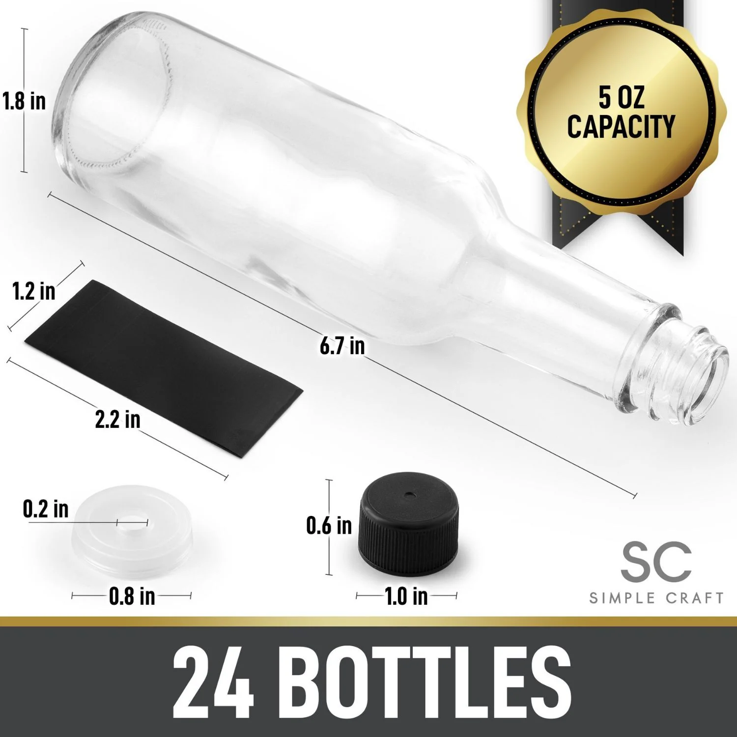Hot Sauce Glass Bottles (5 oz) - Image 4