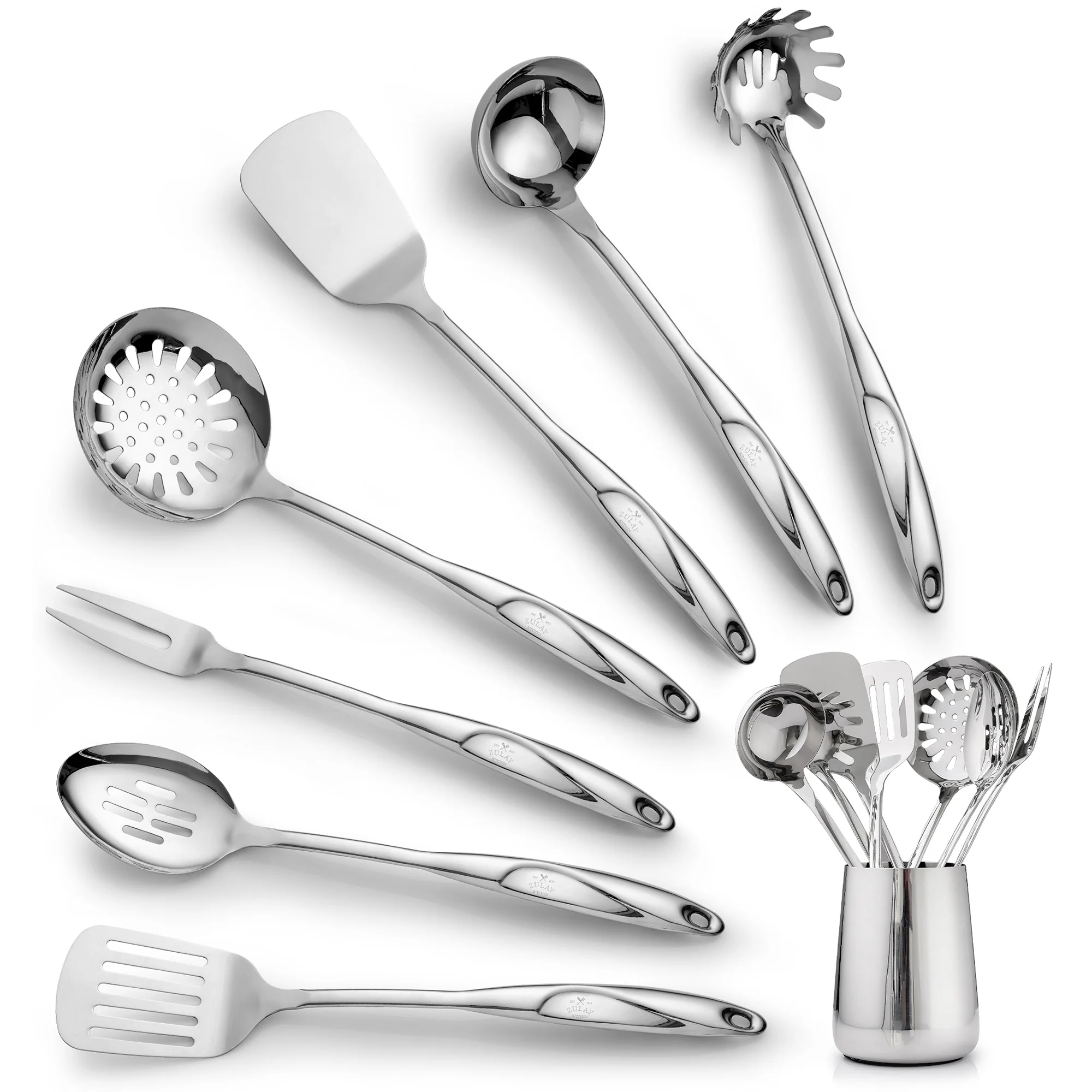 Stainless Steel Cooking Utensil Set - Image 7