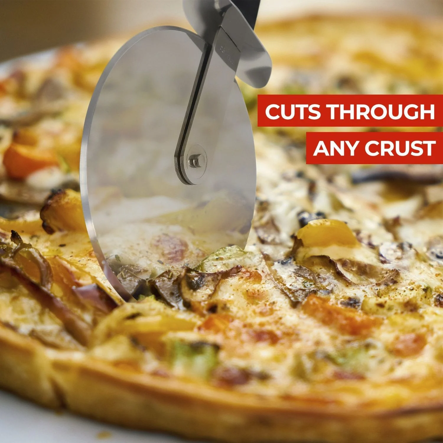 Stainless Steel Pizza Slicer - Image 3