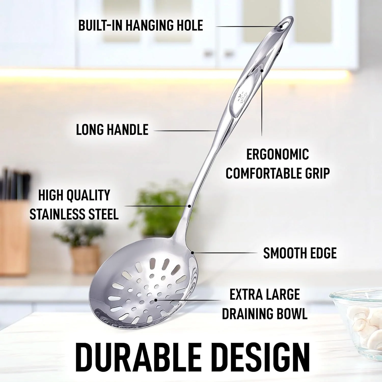 Stainless Steel Skimmer Spoon - Image 2