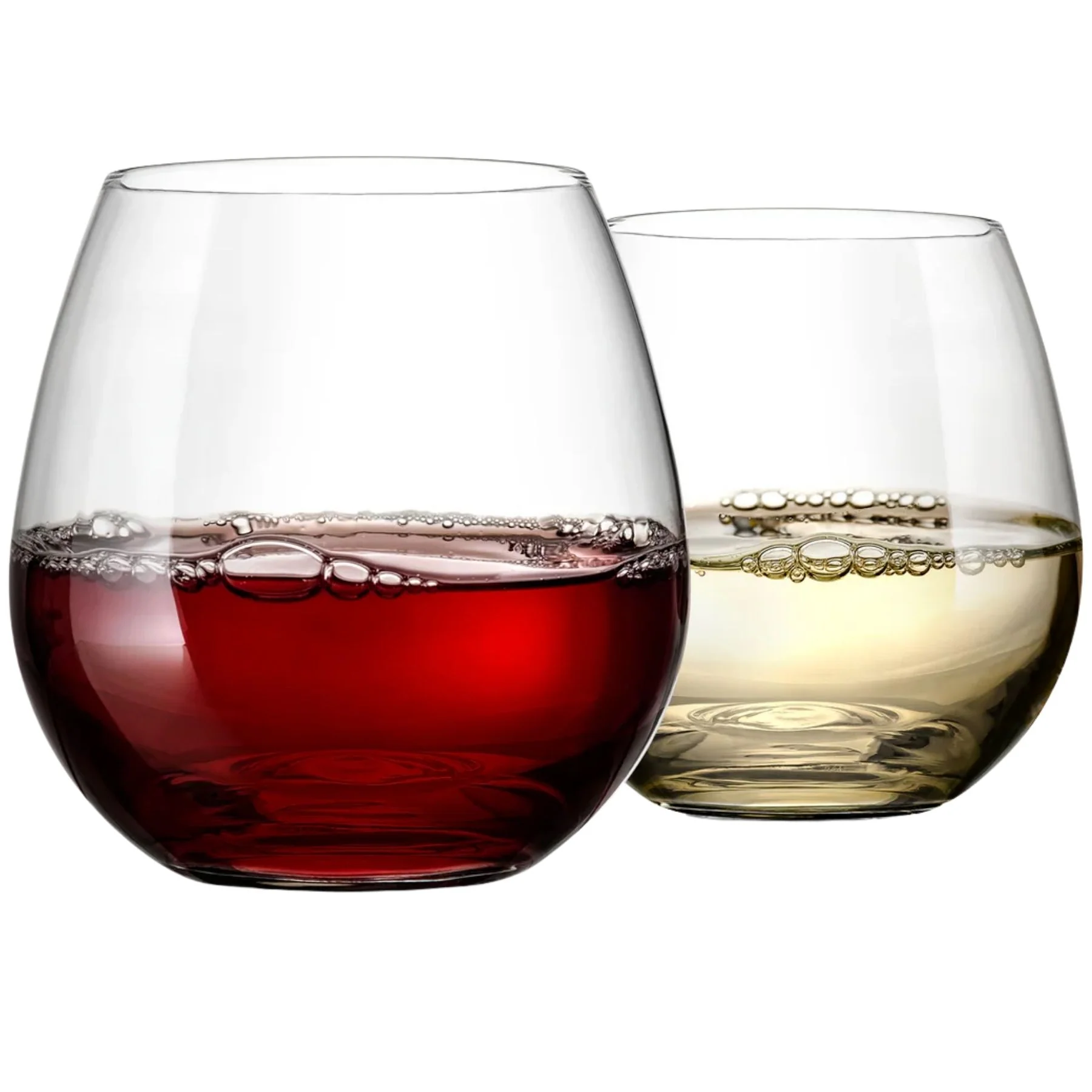 Stemless Wine Glasses Set