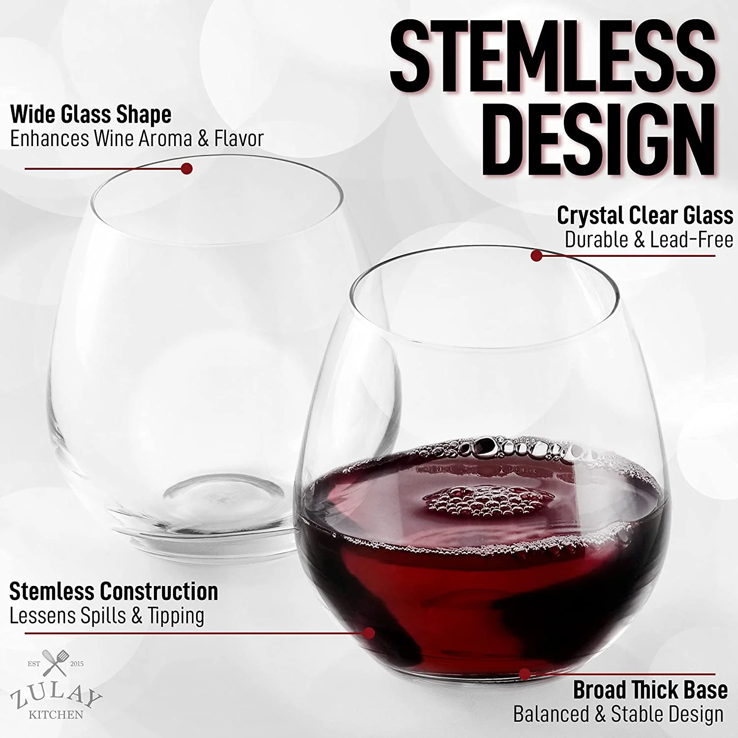 Stemless Wine Glasses Set - Image 2