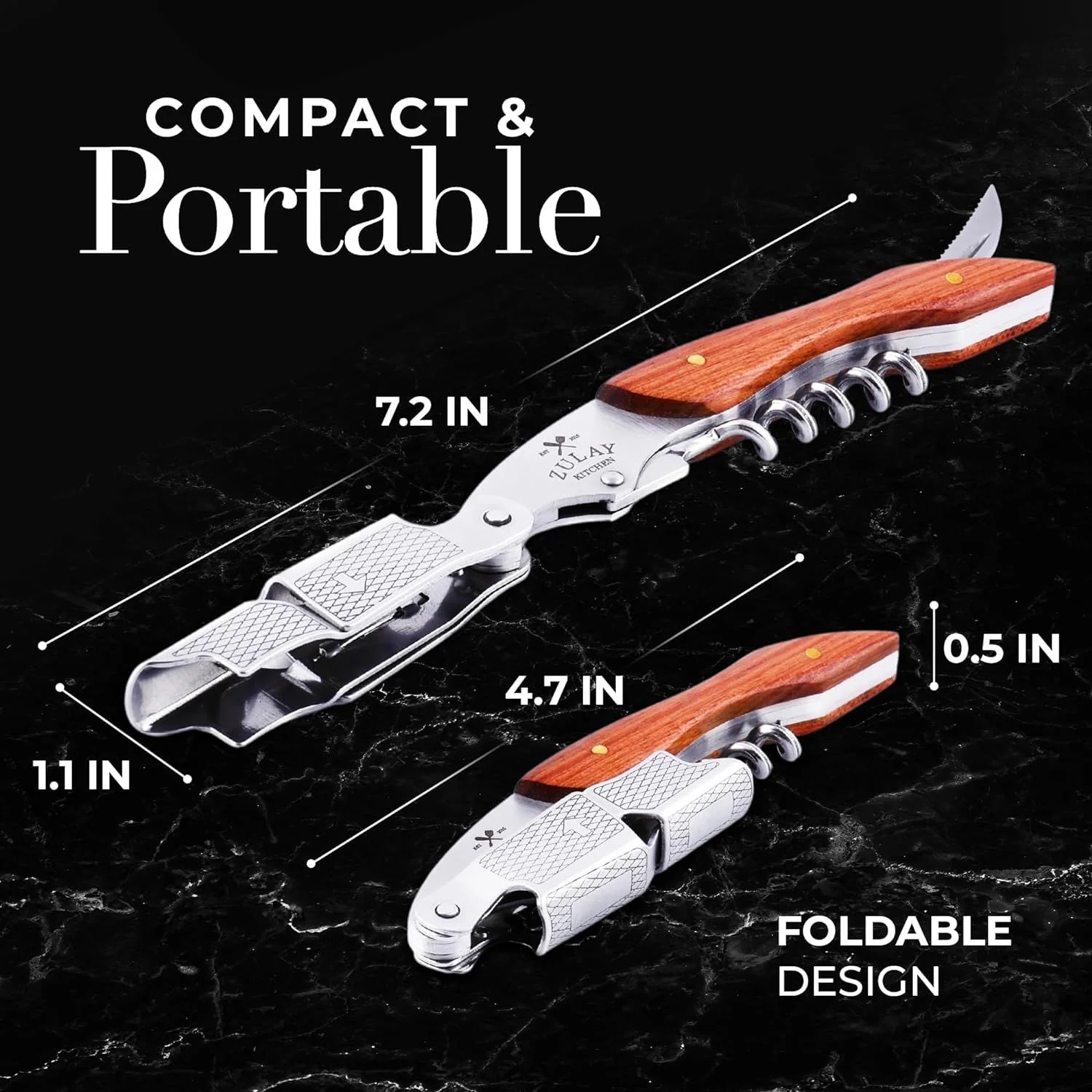 Waiter’s Corkscrew Bottle Opener - Image 9