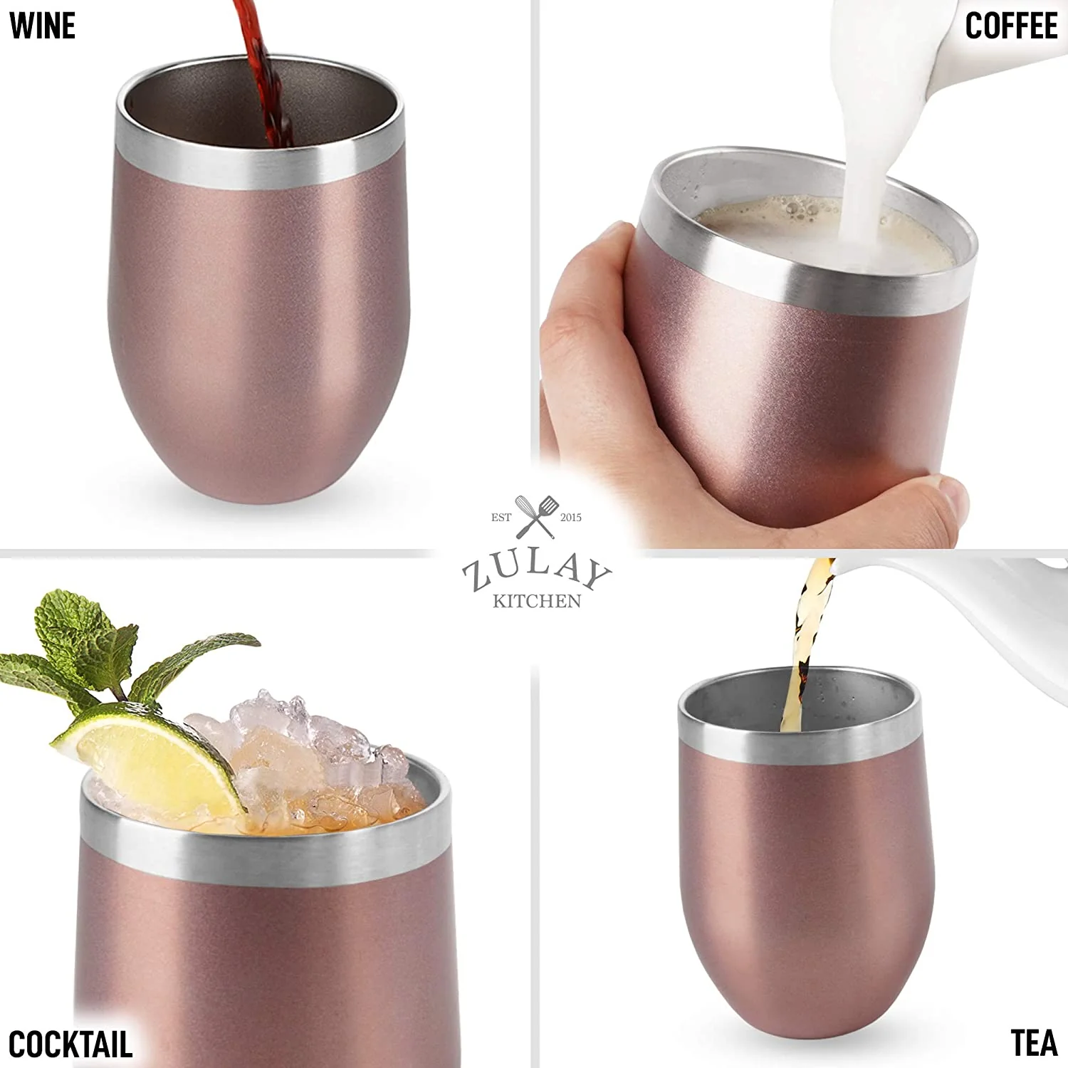 Insulated Wine Tumbler With Lid - Image 5