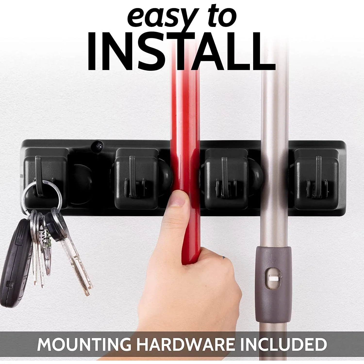 Mop and Broom Organizer Wall Mount - Image 3