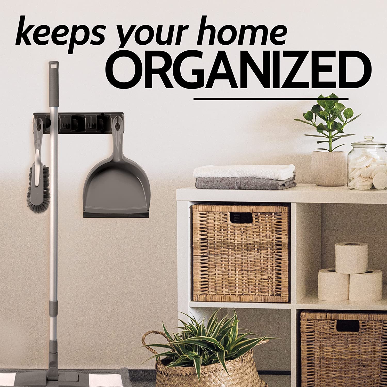 Mop and Broom Organizer Wall Mount - Image 5