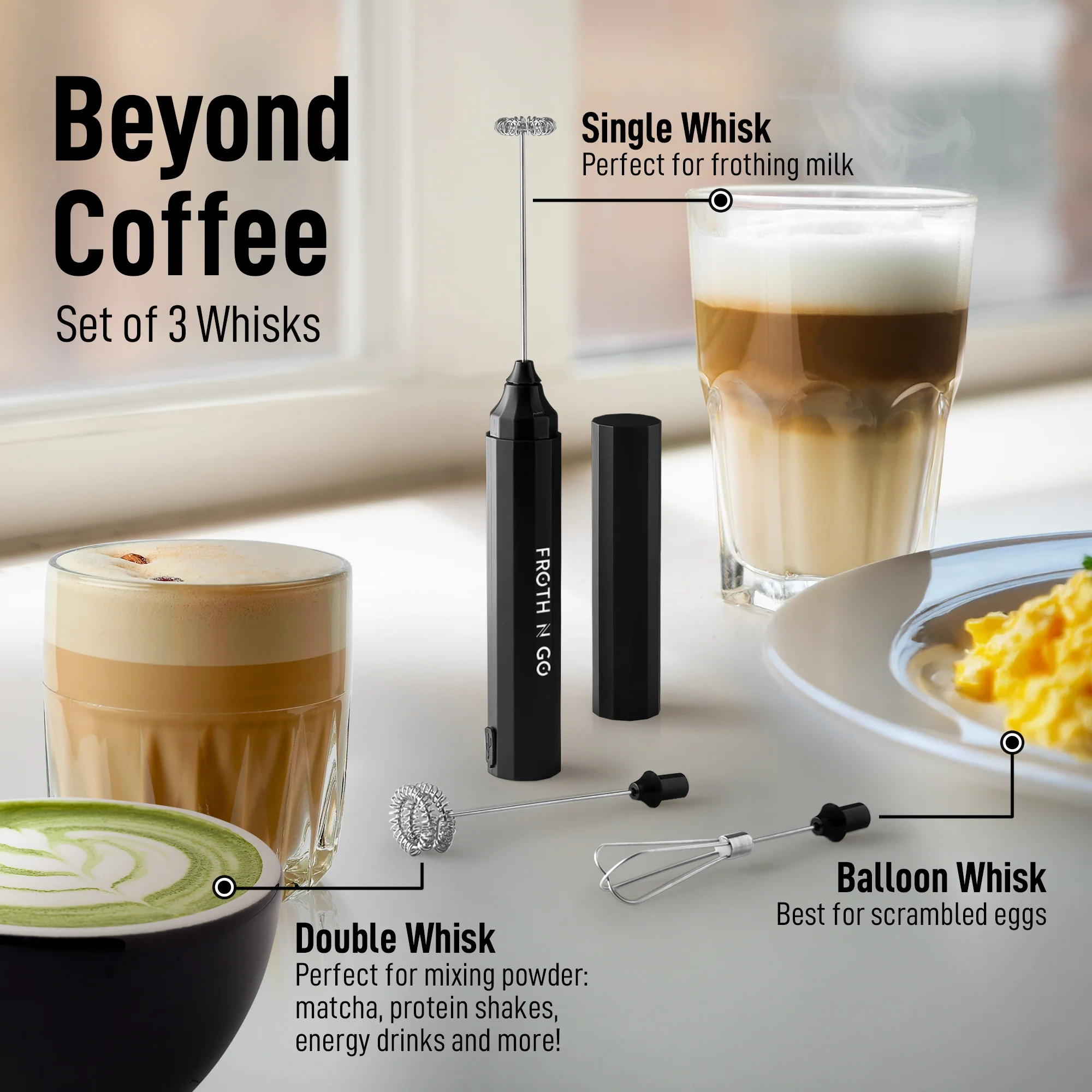 Froth N Go Rechargeable Milk Frother - Image 8